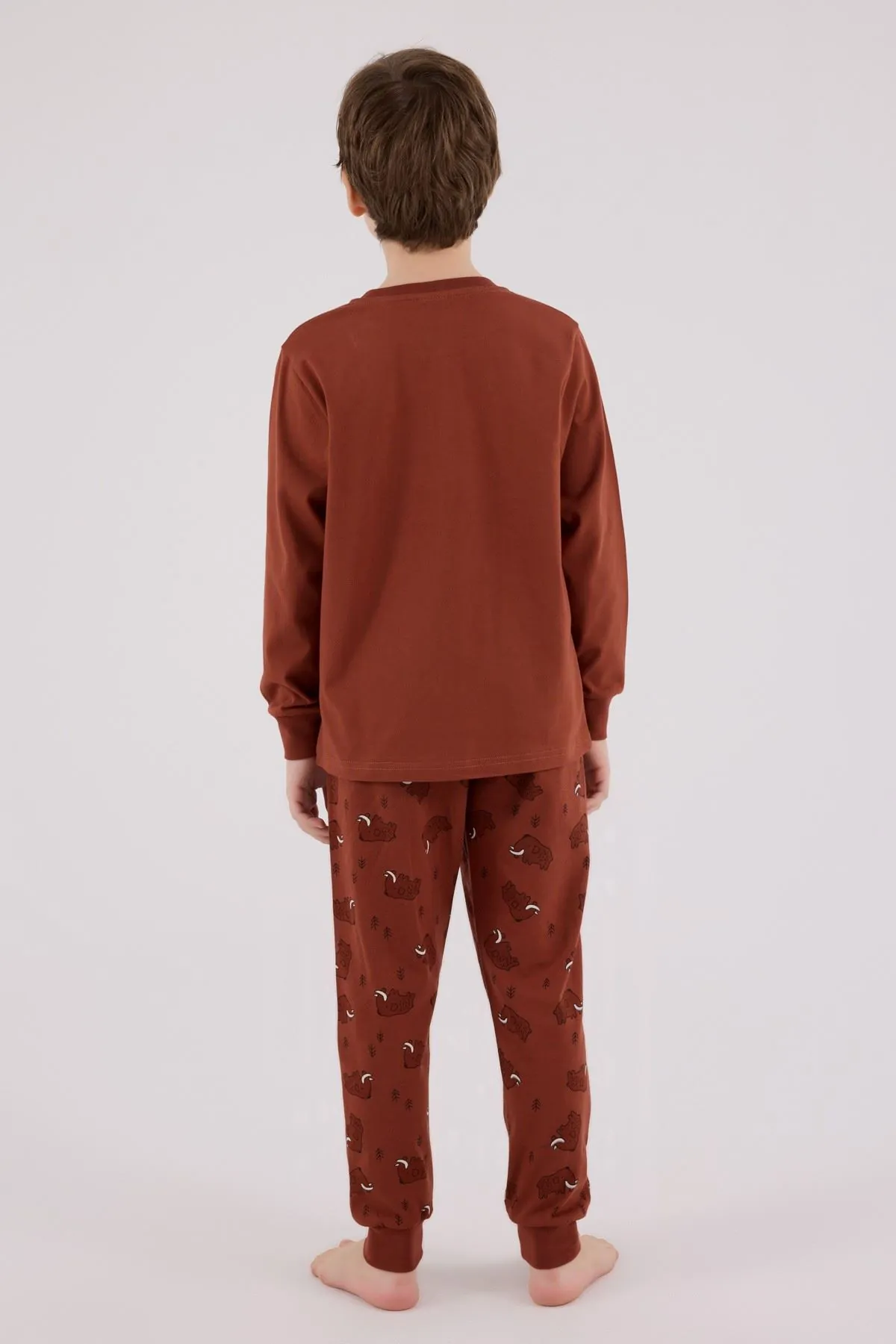 2-8 Yaş Adventure Mammoth Erkek Çocuk Takım-Kiremit