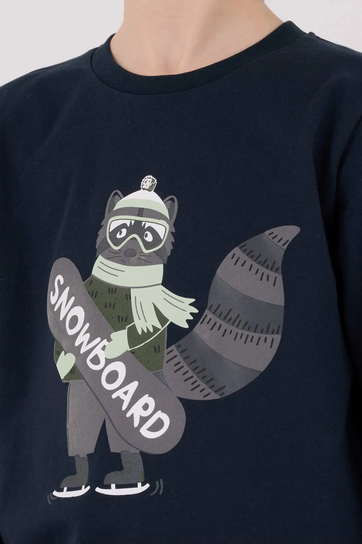 2-8 Yaş Snowboard Bird Erkek Çocuk Takım-Lacivert