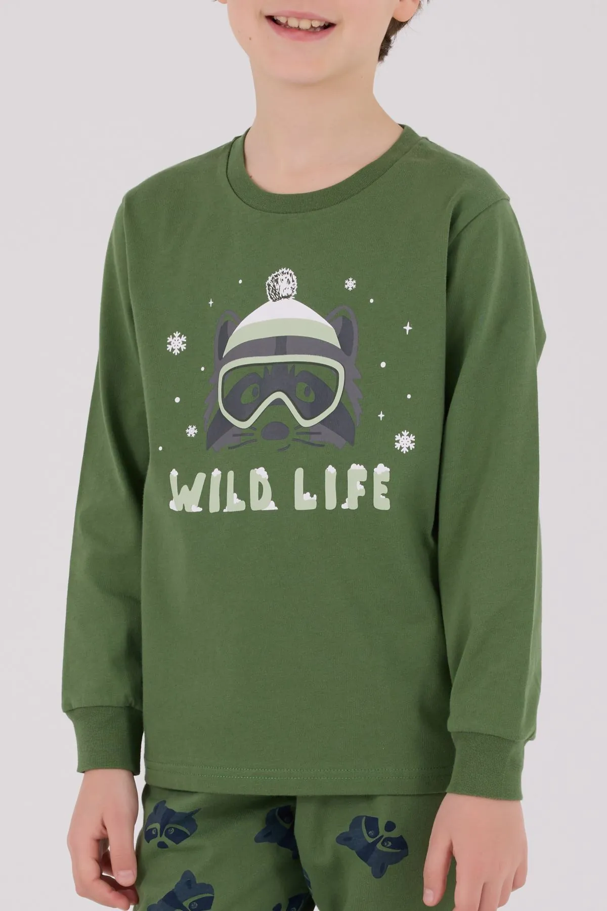 2-8 Yaş Wild Life Erkek Çocuk Takım-Haki