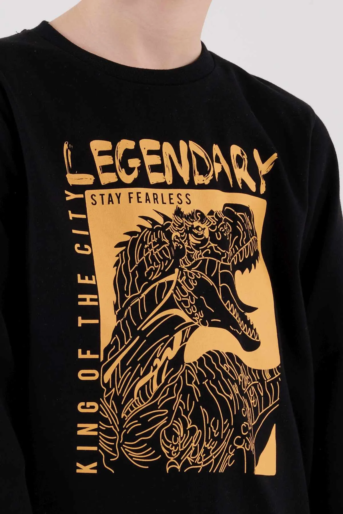 2-8 Yaş Legendary Fearless Erkek Çocuk Takım-Siyah