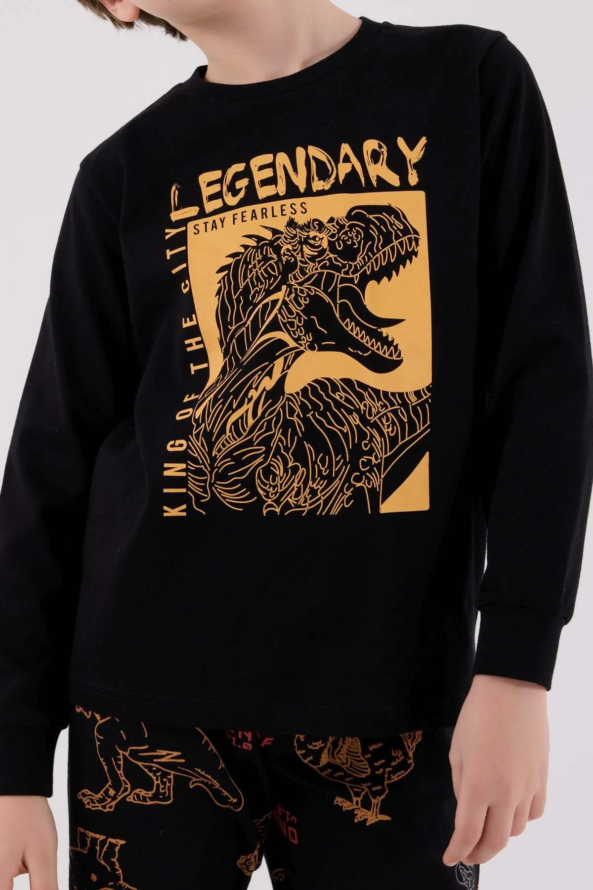 2-8 Yaş Legendary Fearless Erkek Çocuk Takım-Siyah