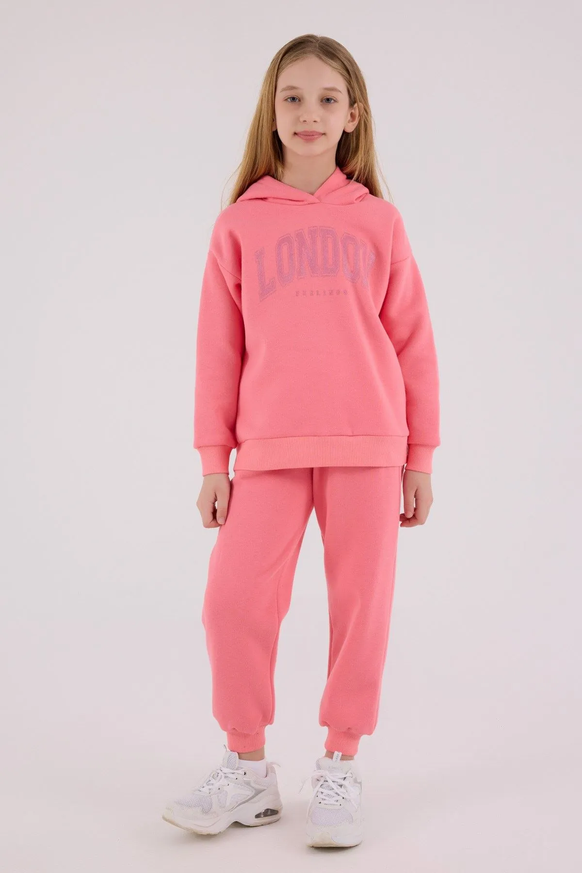 9-15 Yaş London Feelince Kız Çocuk Takım-Pembe