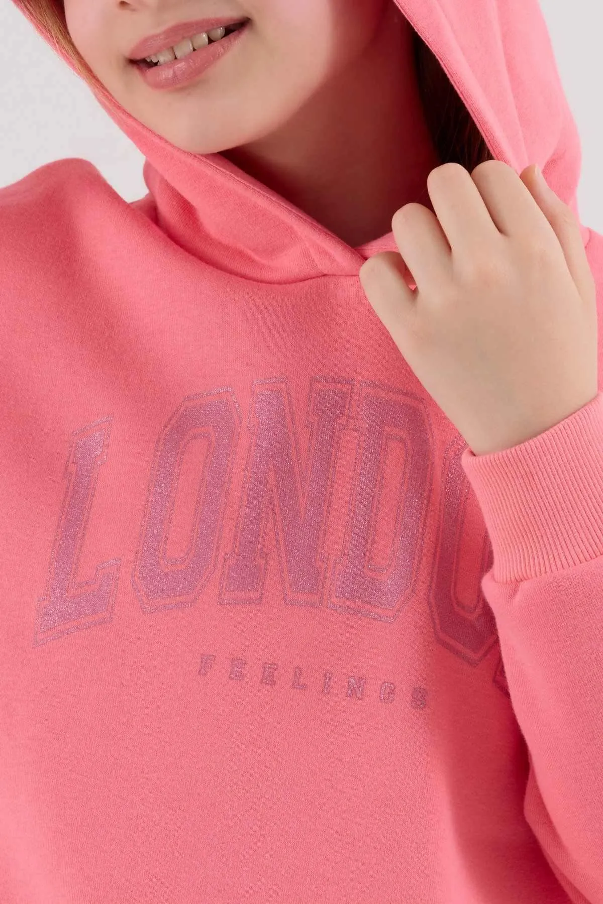9-15 Yaş London Feelince Kız Çocuk Takım-Pembe
