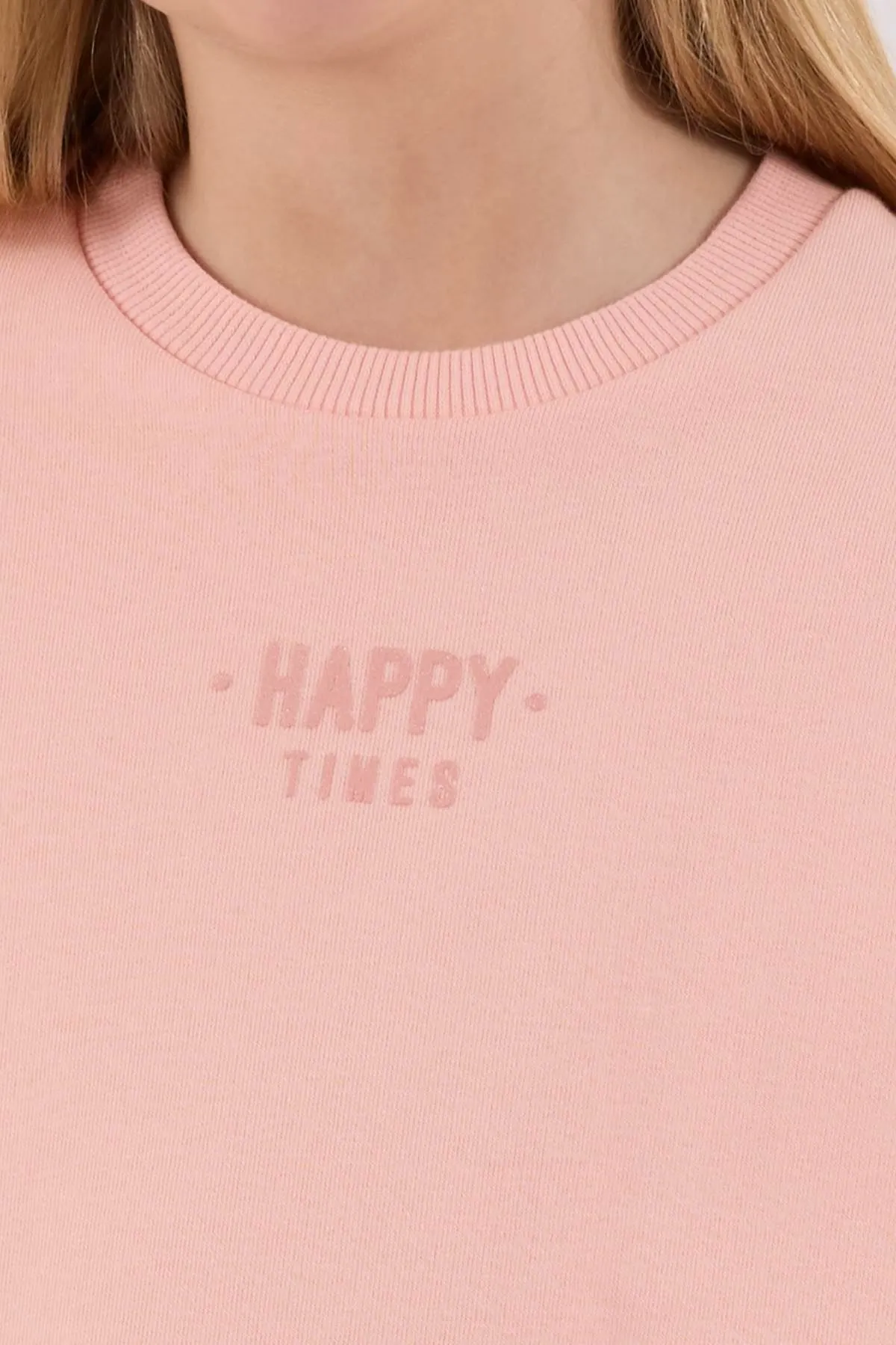 9-15 Yaş Happy Times Kız Çocuk Takım-Somon