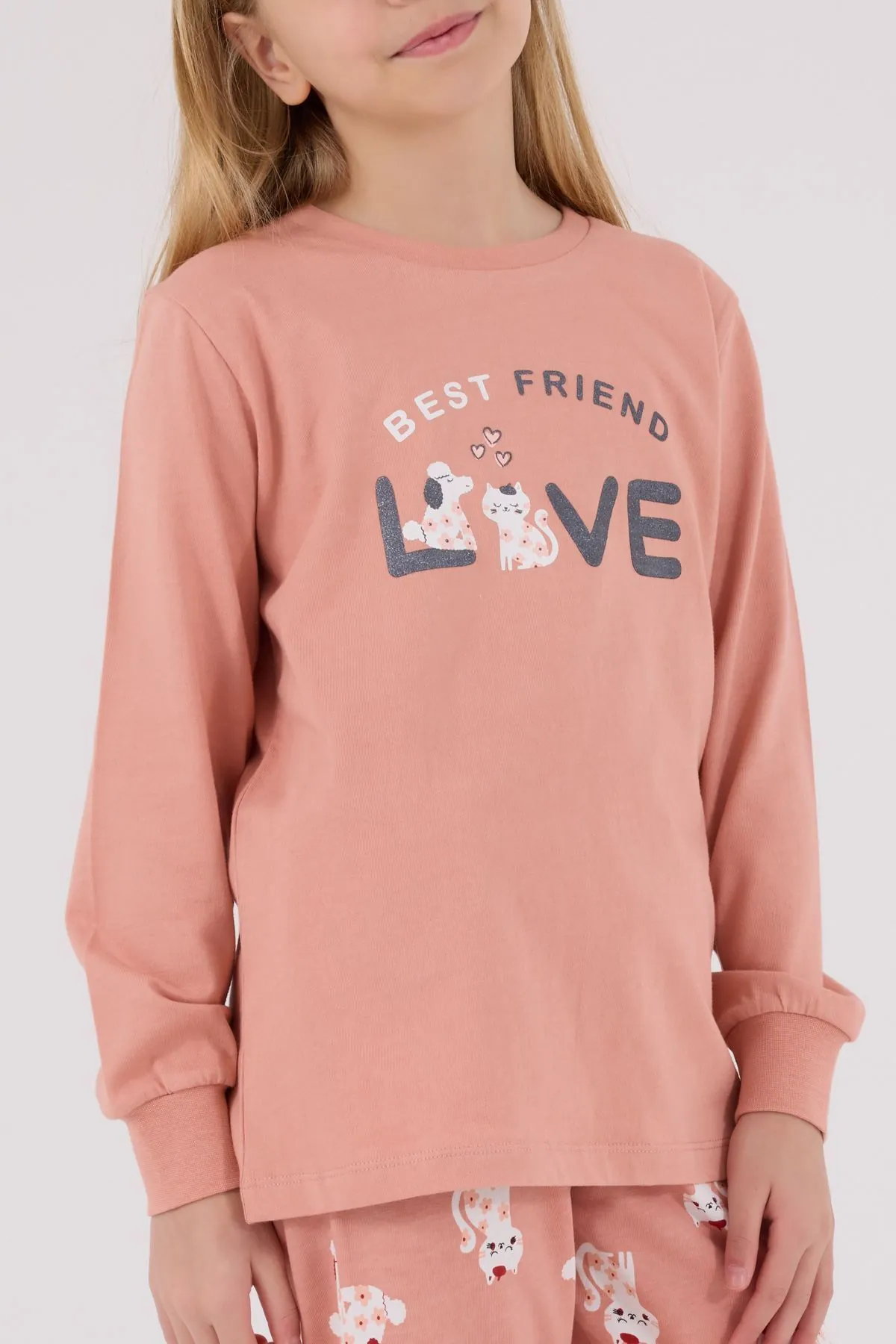 2-8 Yaş Best Lıve Kız Çocuk Takım-Pembe