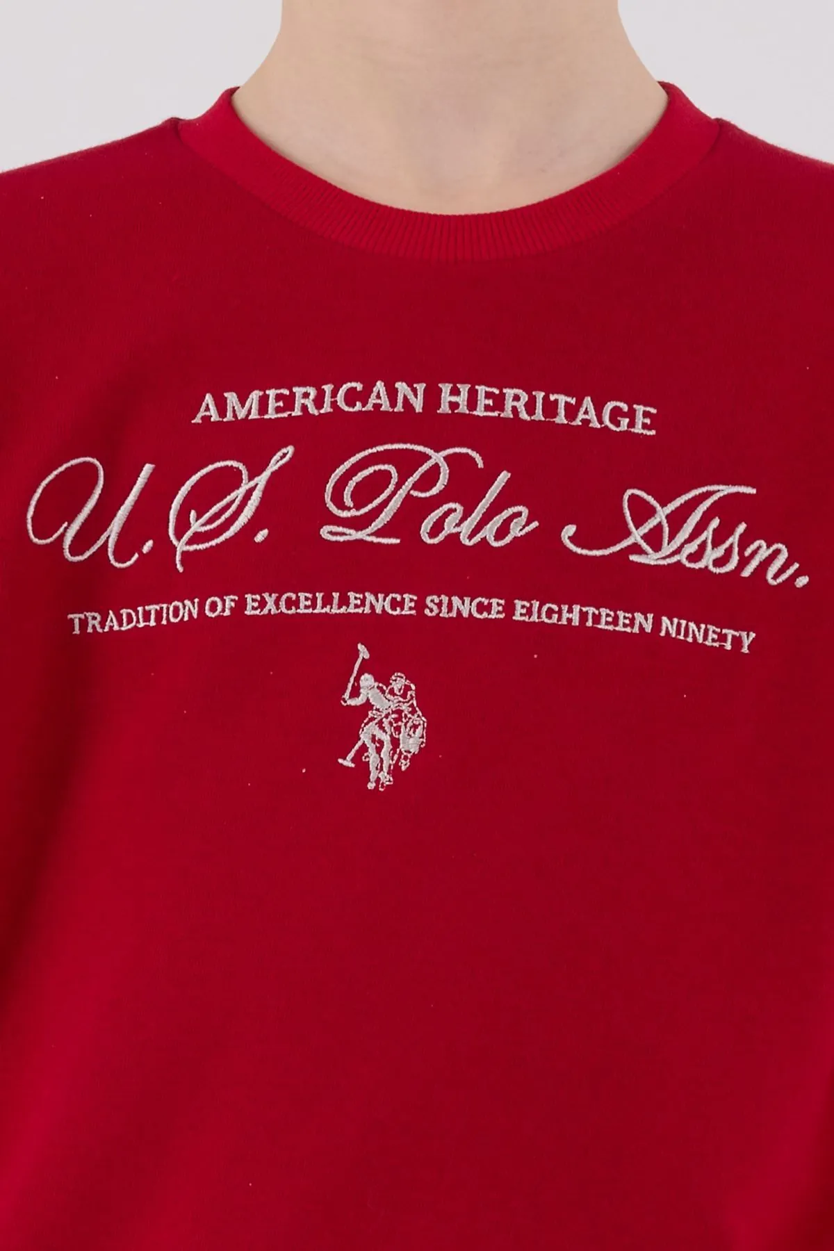 4-15 Yaş Lisanslı Us Polo Assn Erkek Çocuk Takım-Kırmızı