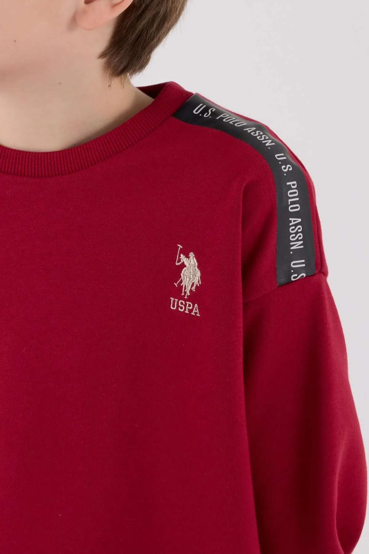 4-15 Yaş Lisanslı Us Polo Assn Erkek Çocuk Takım-Bordo