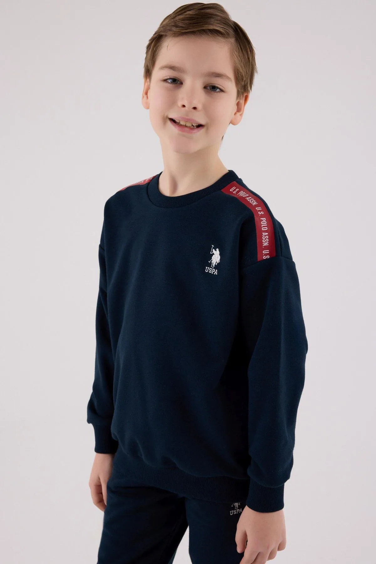 4-15 Yaş Lisanslı Us Polo Assn Erkek Çocuk Takım-Lacivert