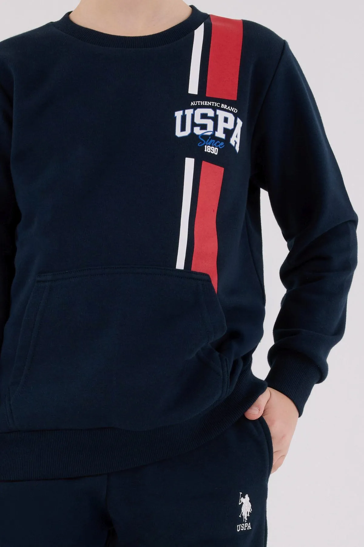 4-15 Yaş Lisanslı Us Polo Assn Erkek Çocuk Takım-Lacivert