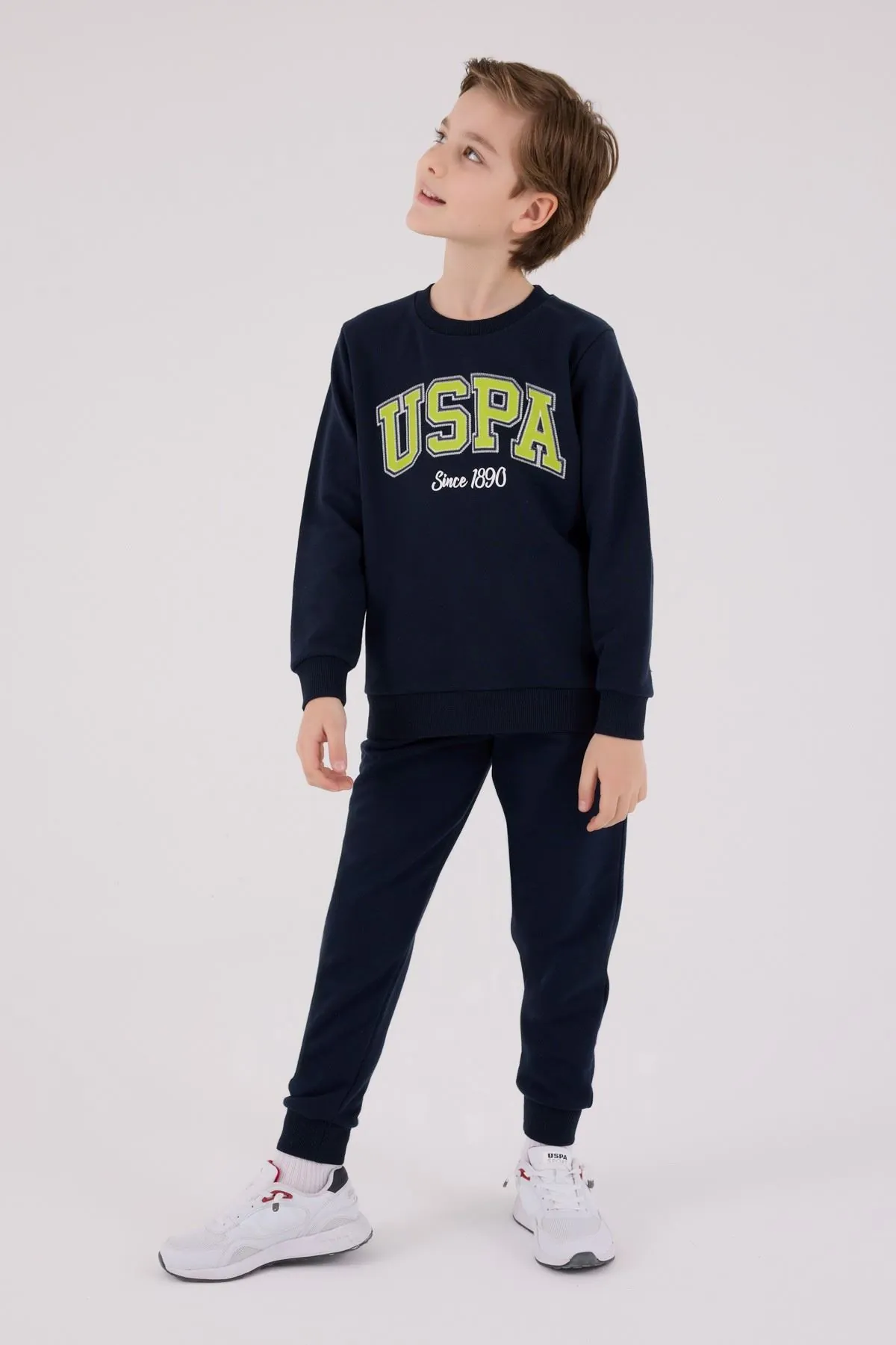 4-15 Yaş Lisanslı Us Polo Assn Erkek Çocuk Takım-Lacivert