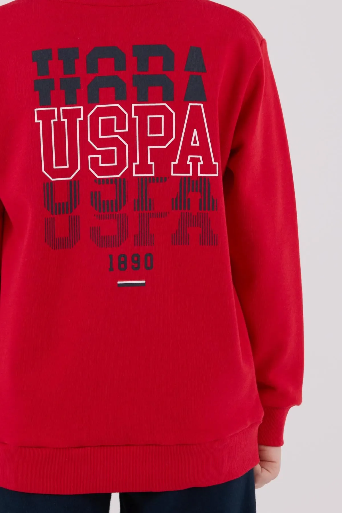4-15 Yaş Lisanslı Us Polo Assn Erkek Çocuk Takım-Kırmızı
