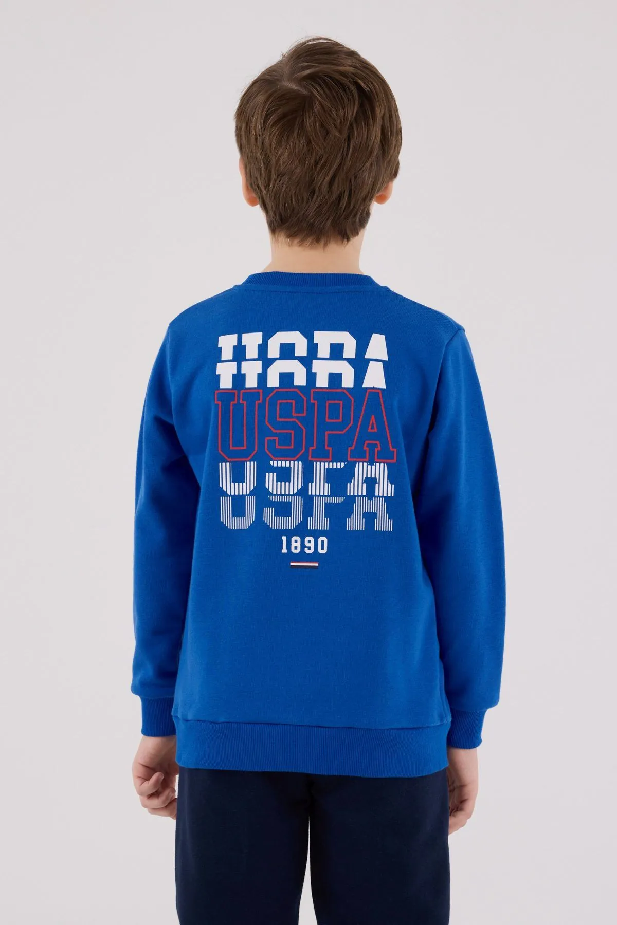 4-15 Yaş Lisanslı Us Polo Assn Erkek Çocuk Takım-Saks