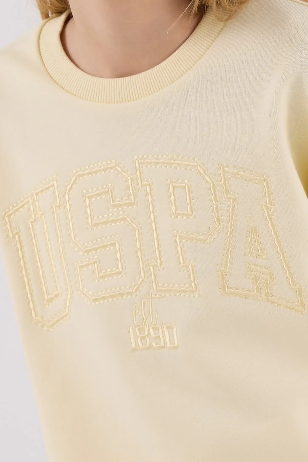 4-15 Yaş Lisanslı Us Polo Assn Kız Çocuk Takım-Limon