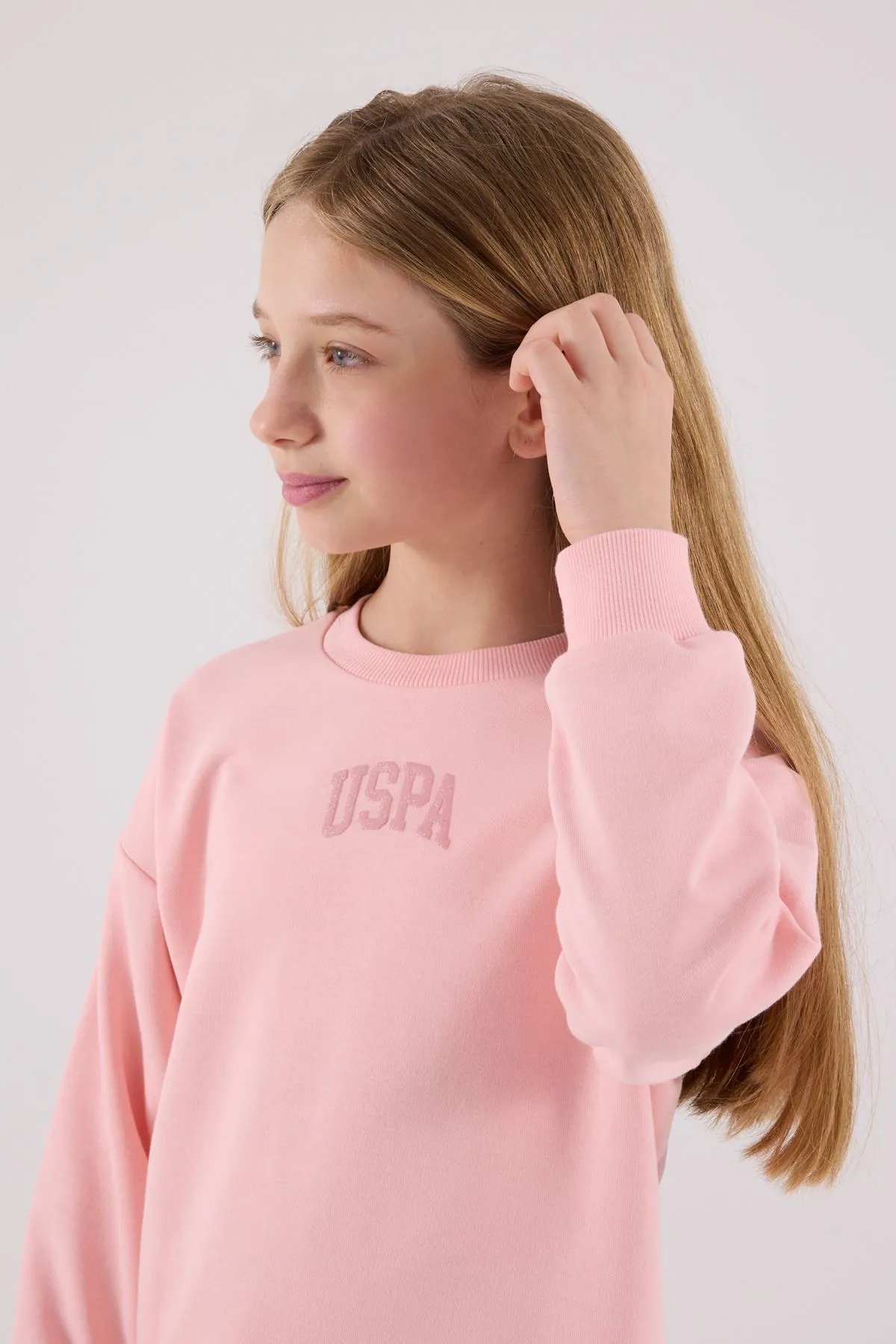4-15 Yaş Lisanslı Us Polo Assn Kız Çocuk Takım-Pembe