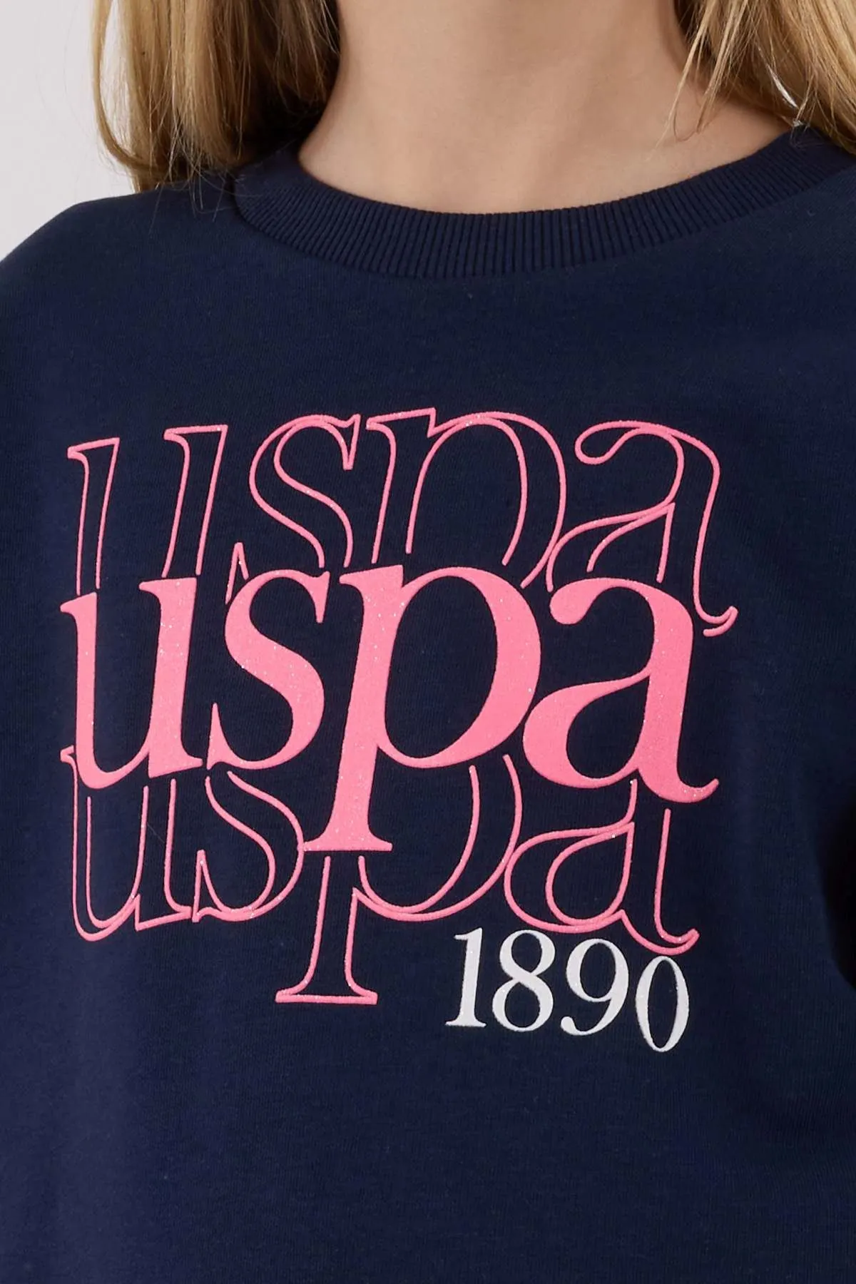 4-15 Yaş Lisanslı Us Polo Assn Kız Çocuk Takım-Lacivert