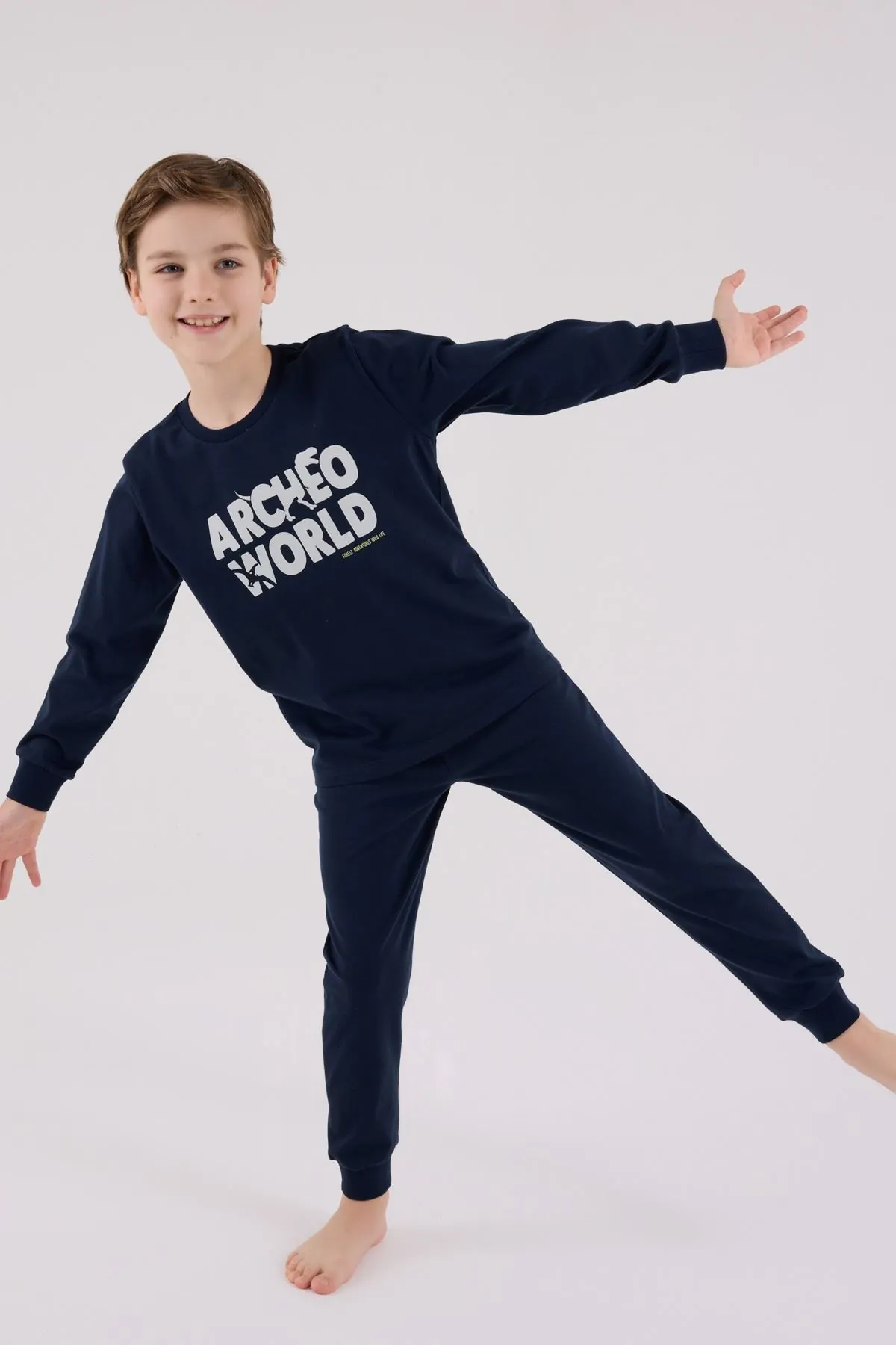 2-8 Yaş Adventures World Erkek Çocuk Takım-Lacivert