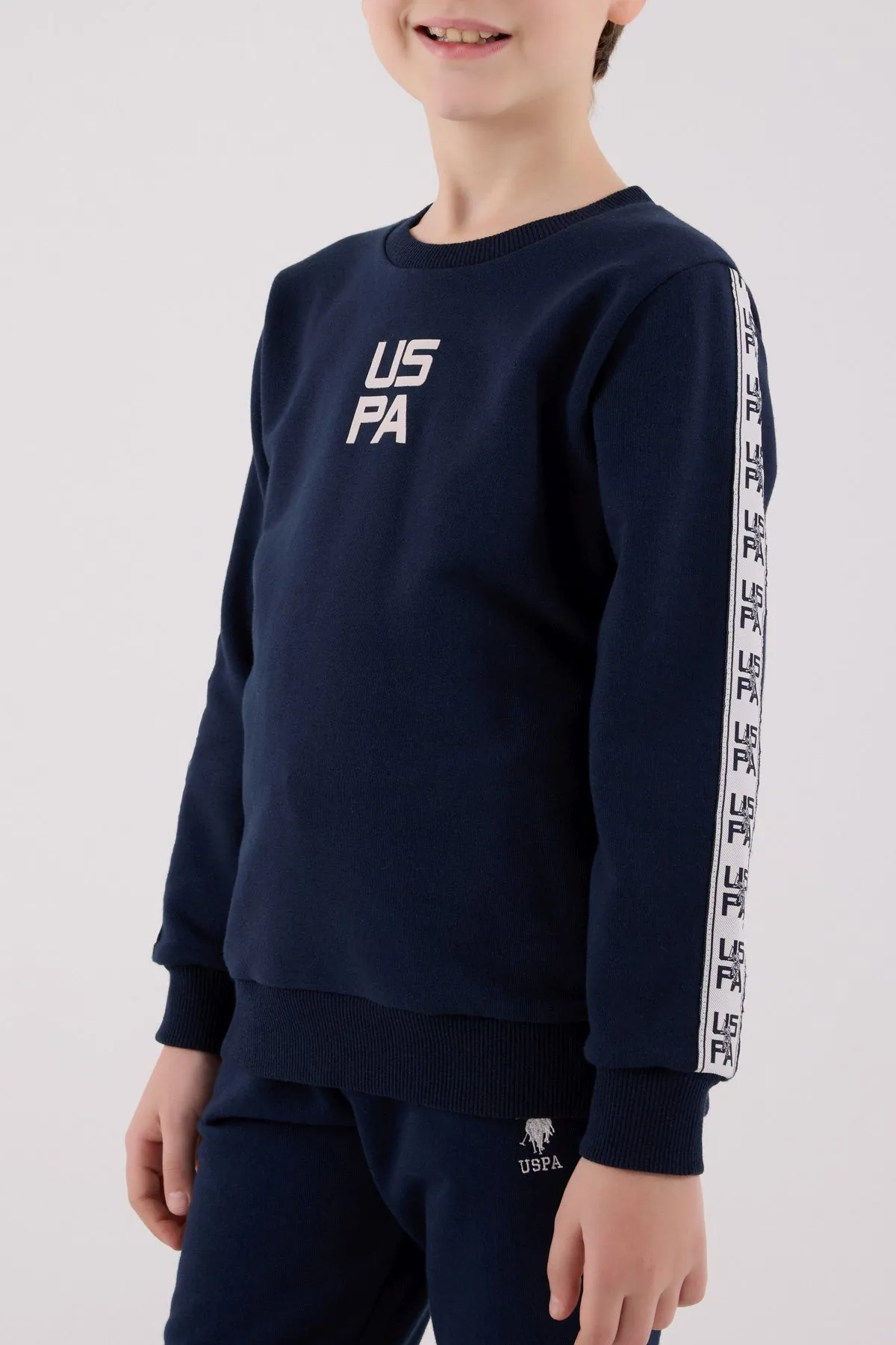 4-15 Yaş Lisanslı Us Polo Assn Erkek Çocuk Takım-Lacivert