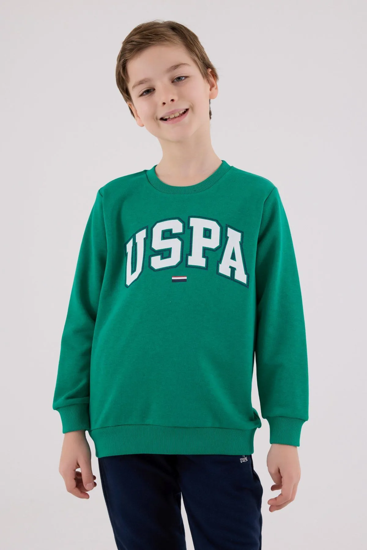 4-15 Yaş Lisanslı Us Polo Assn Erkek Çocuk Takım-Yeşil