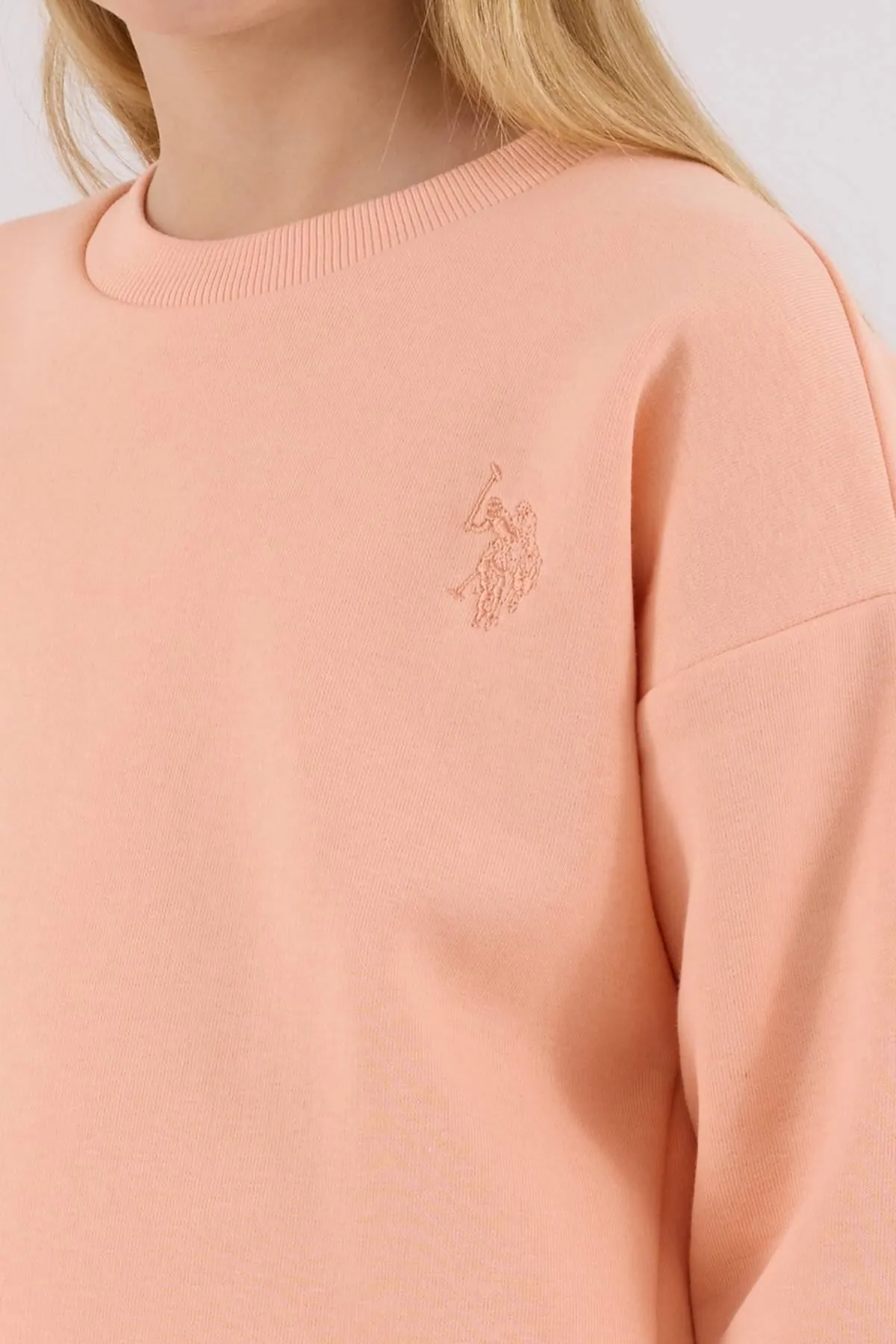 4-15 Yaş Lisanslı Us Polo Assn Kız Çocuk Takım-Somon
