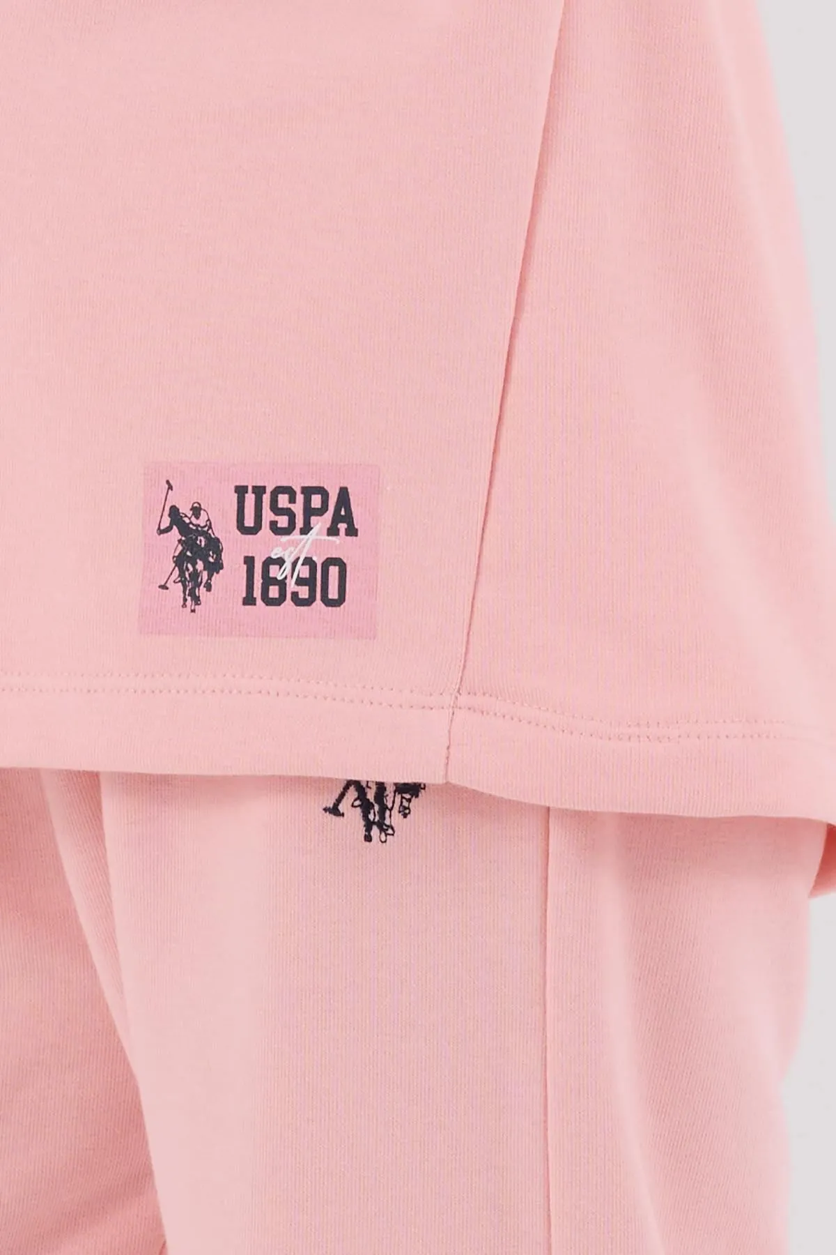 4-15 Yaş Lisanslı Us Polo Assn Kız Çocuk Takım-Pembe