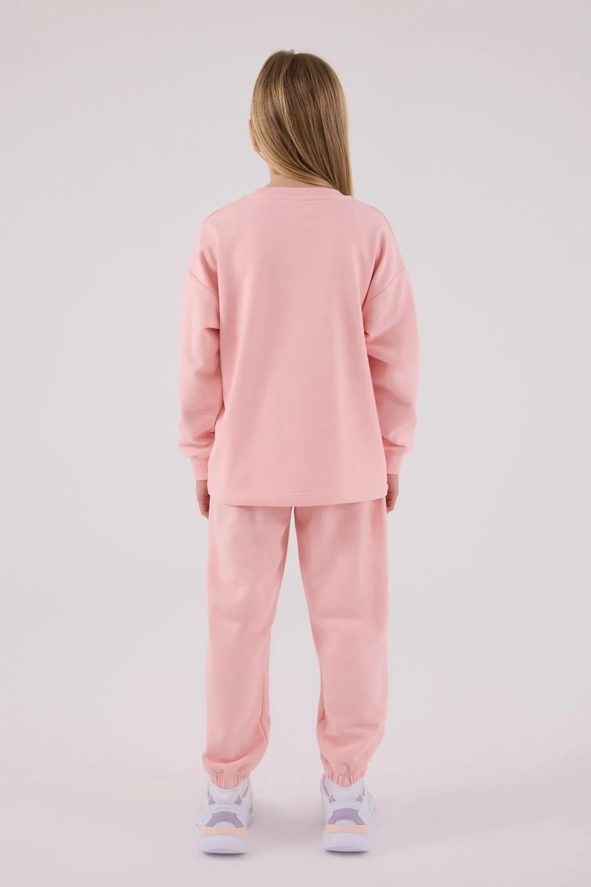 4-15 Yaş Lisanslı Us Polo Assn Kız Çocuk Takım-Pembe