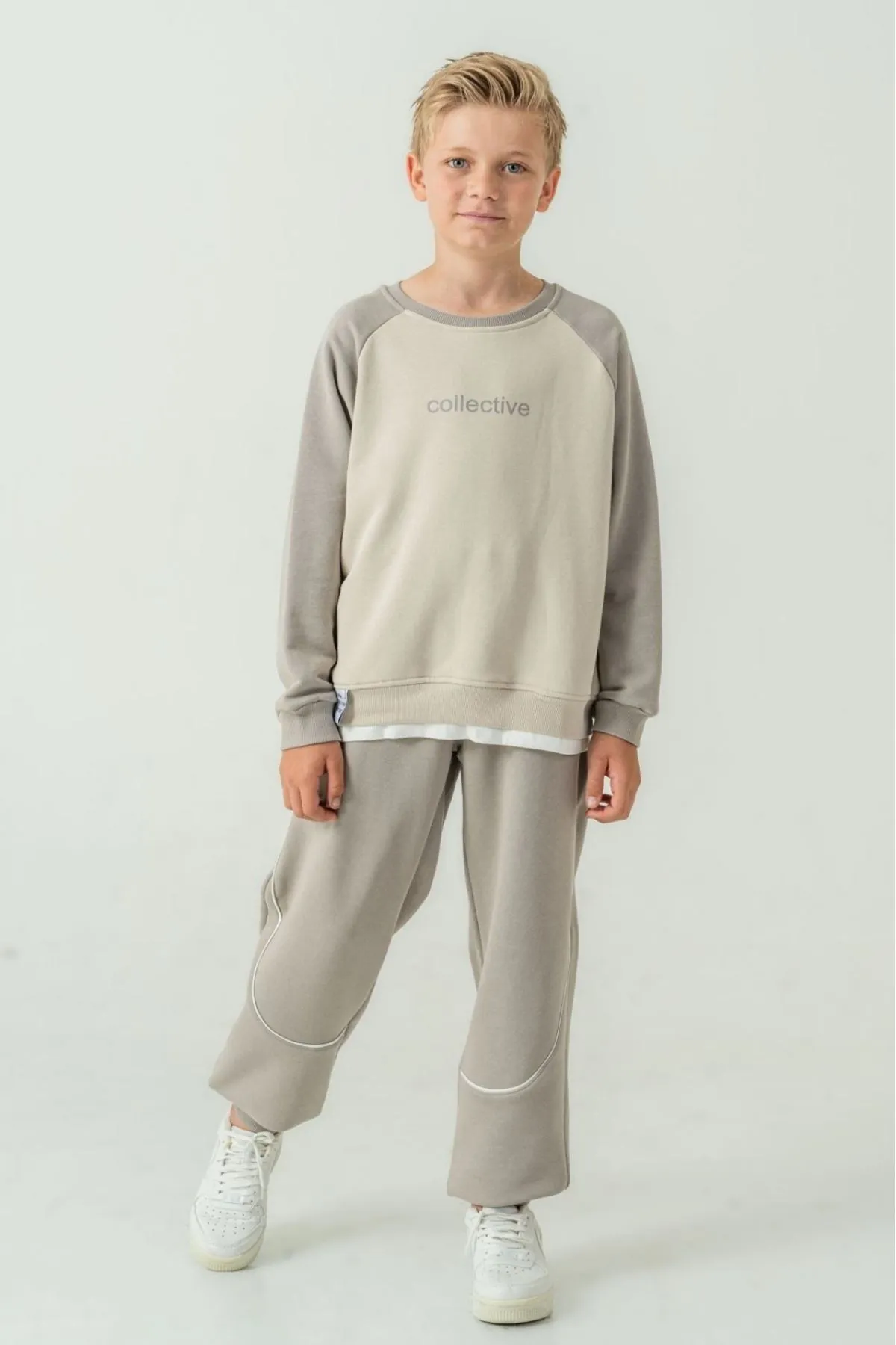 8-12 Yaş Collective Cool Erkek Çocuk Takım-Uzay Grisi