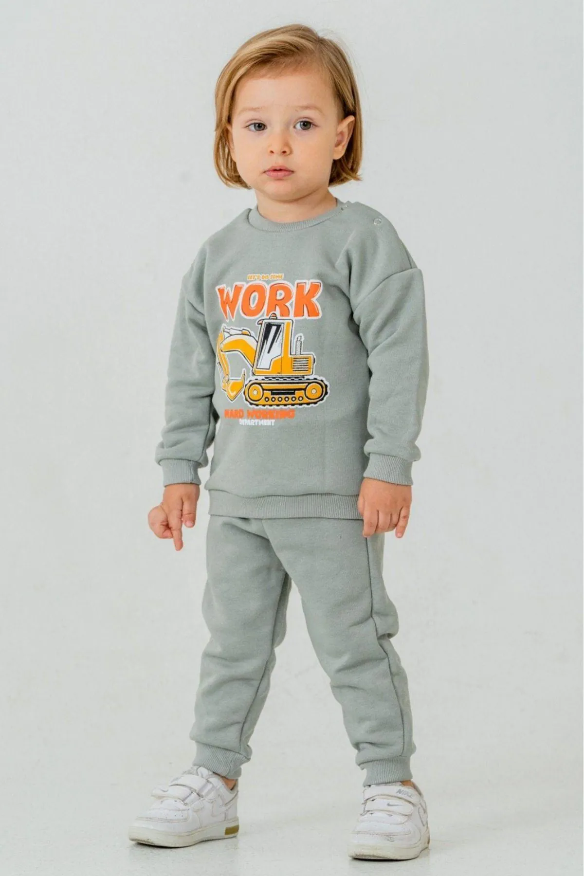 9-24 Aylık Nature Work Erkek Bebek Takım-Yeşil