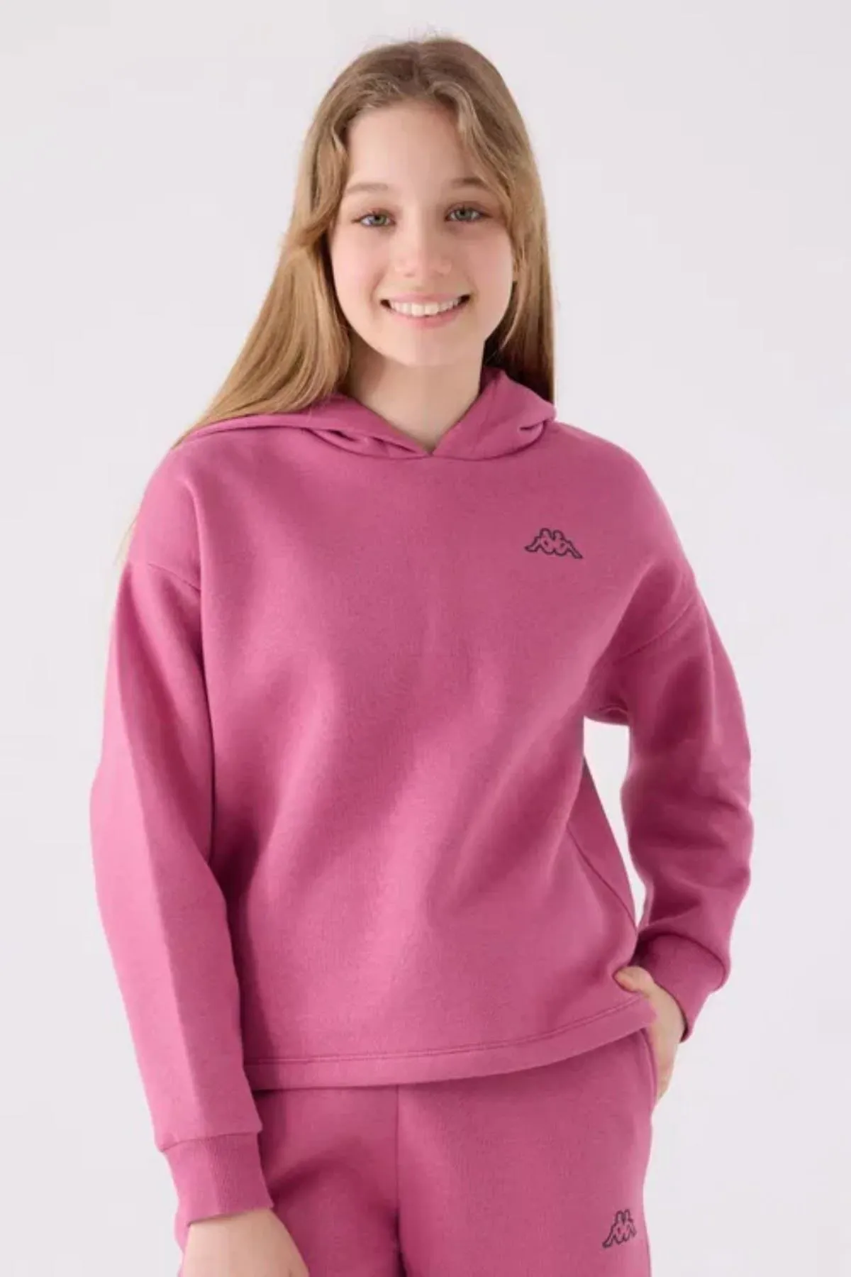 5-16 Yaş KAPPA Kız Çocuk Sweatshırt -Leylak-