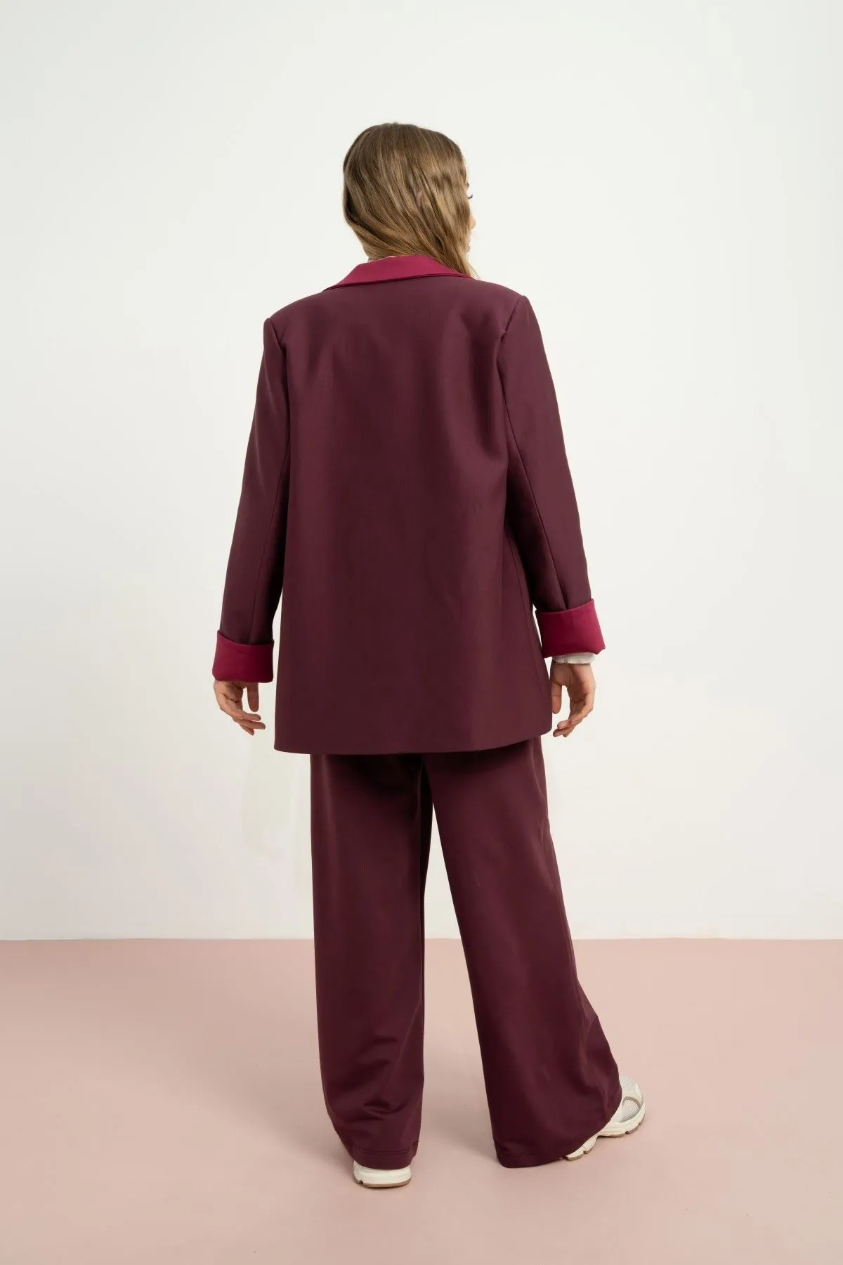 9-15 Yaş Moonlight Mist Kız Çocuk 3'Lü Takım-Bordo