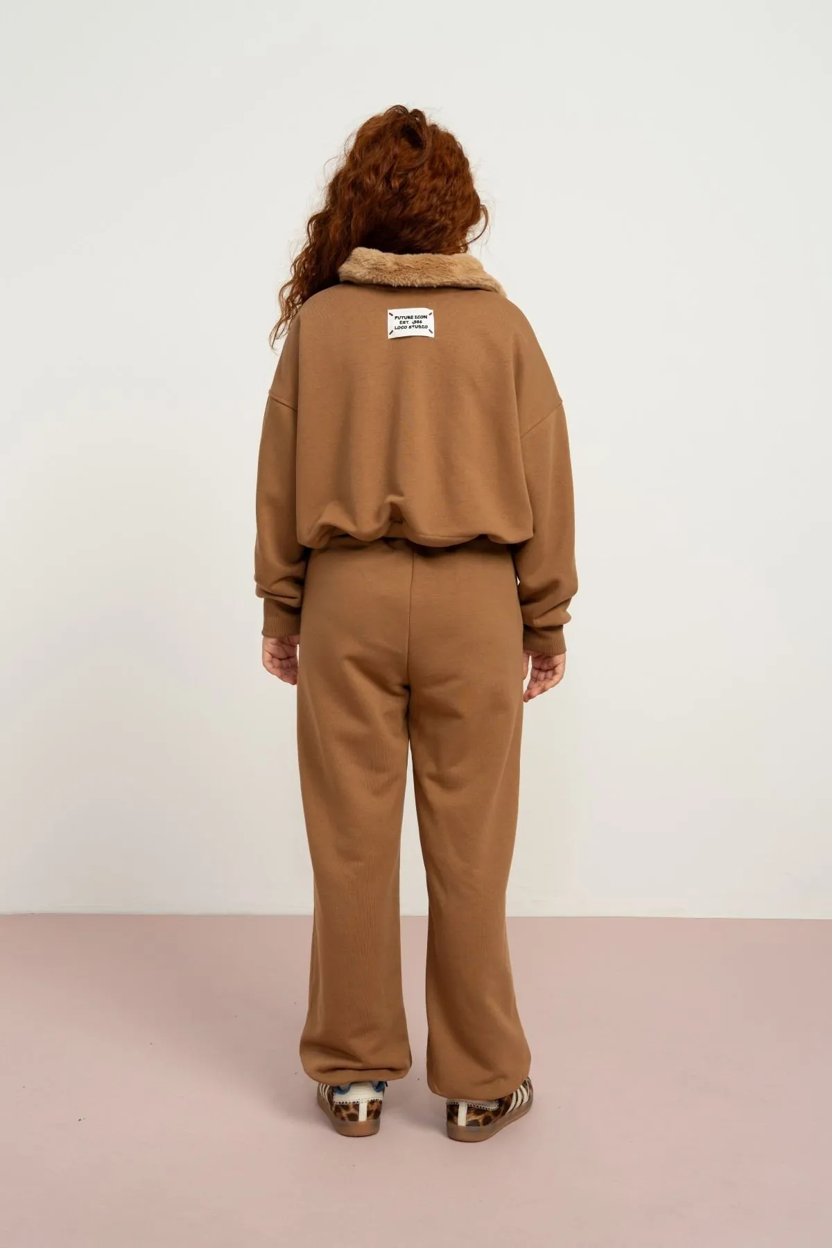 9-15 Yaş Calm Feture Kız Çocuk Takım-Camel