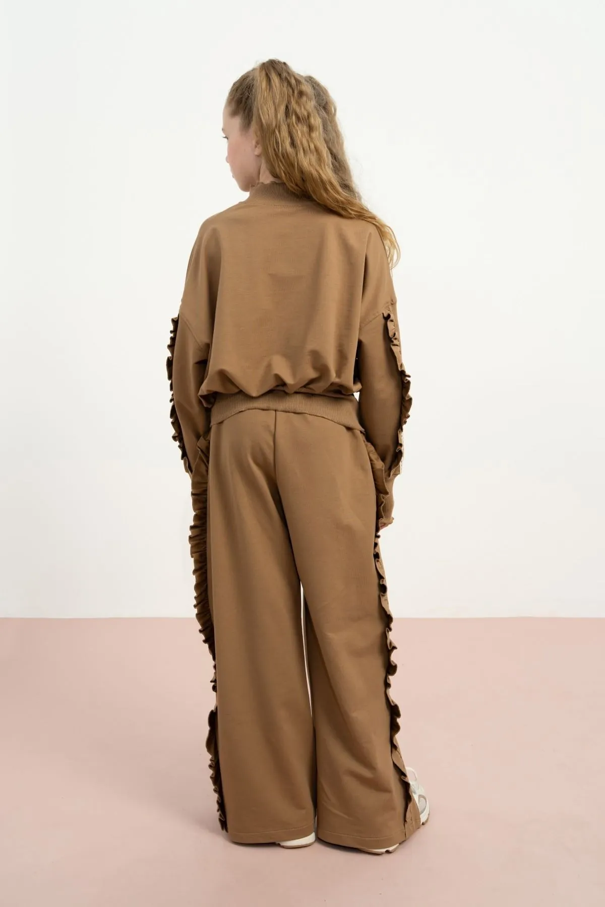 9-15 Yaş Vıntage Perfection Kız Çocuk Takım-Camel