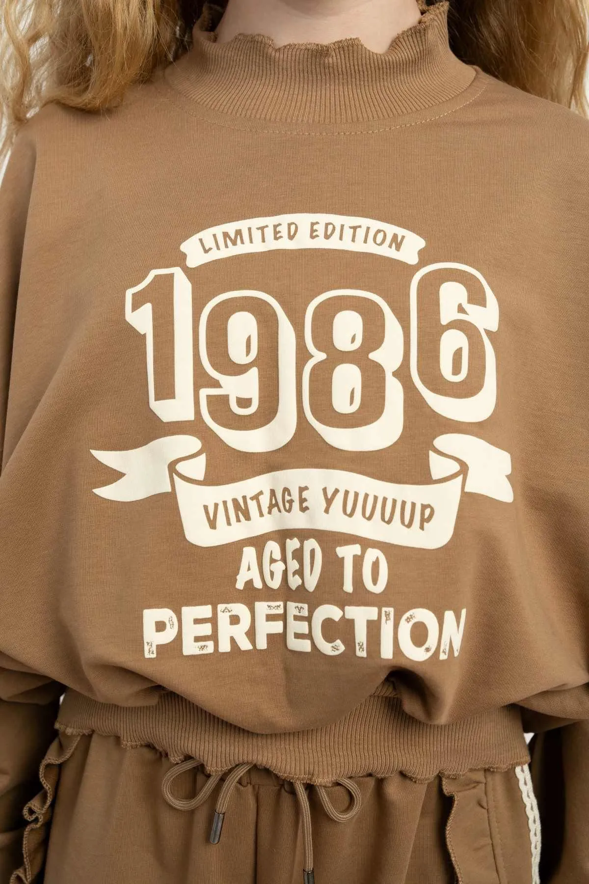 9-15 Yaş Vıntage Perfection Kız Çocuk Takım-Camel