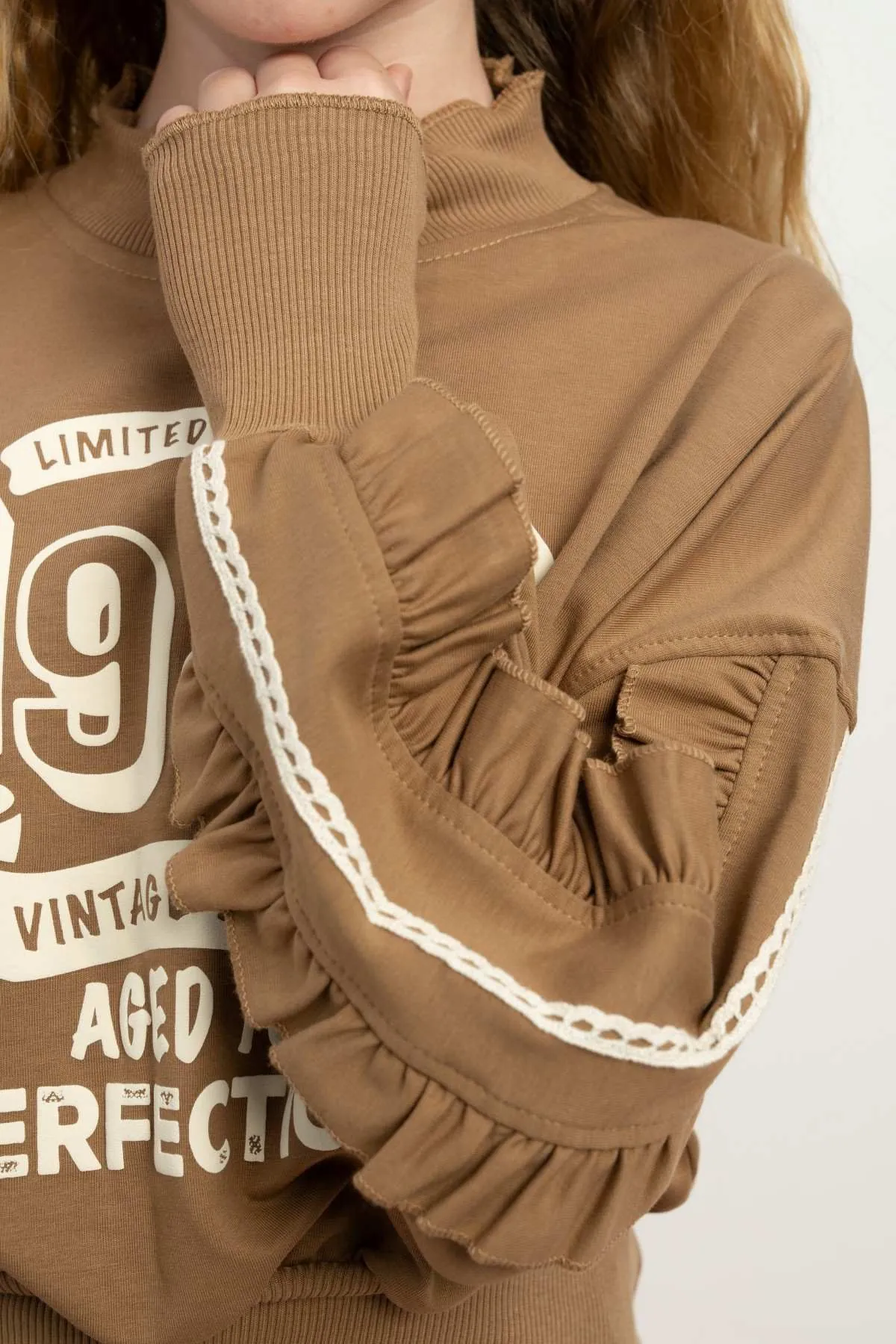 9-15 Yaş Vıntage Perfection Kız Çocuk Takım-Camel