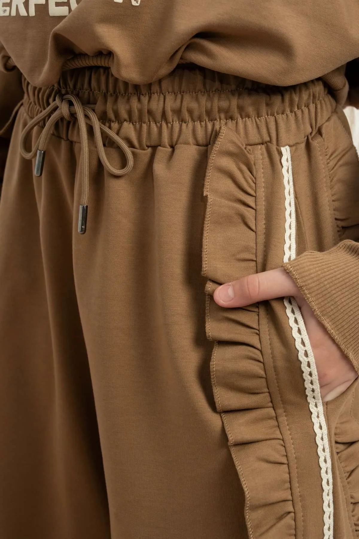 9-15 Yaş Vıntage Perfection Kız Çocuk Takım-Camel