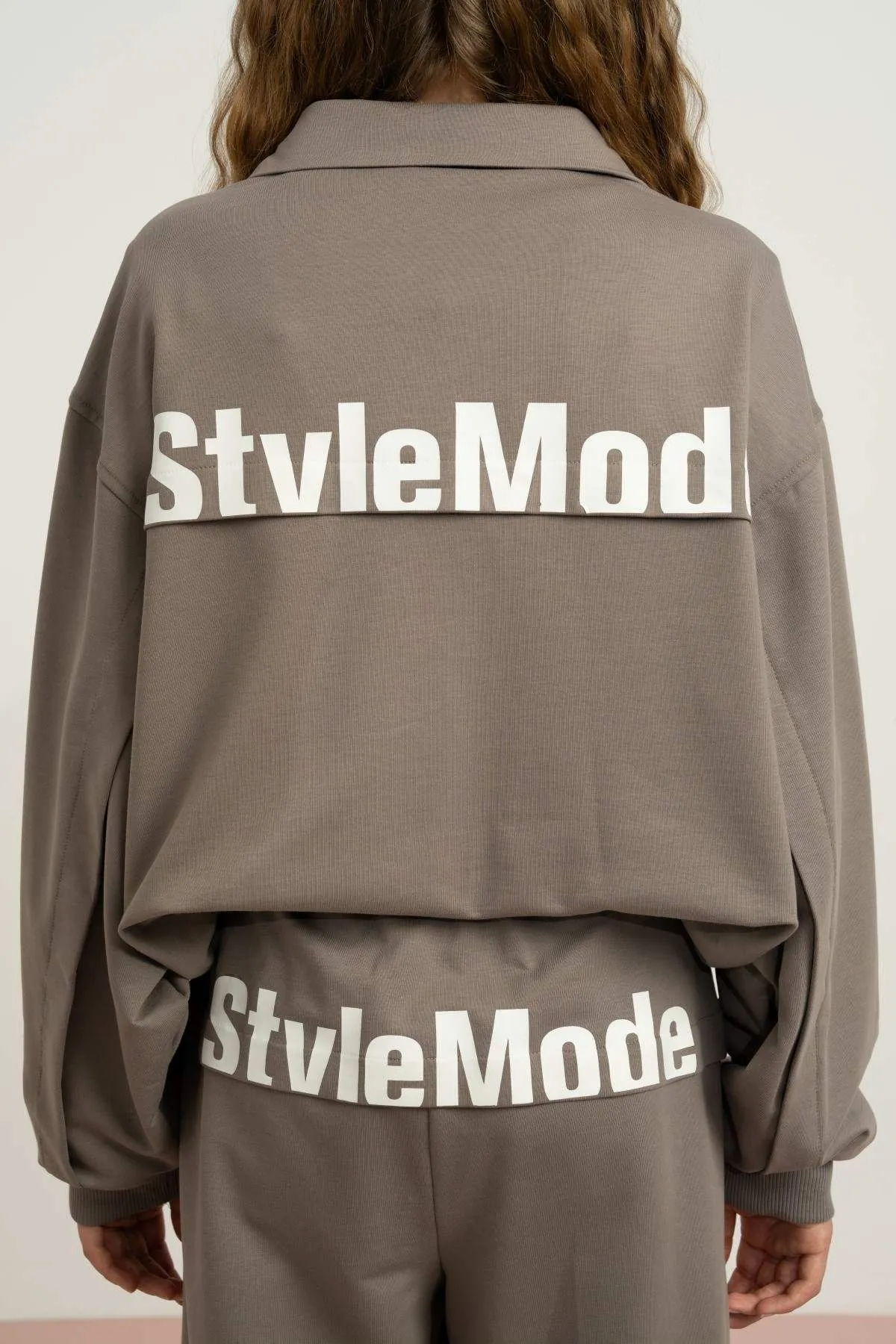 9-15 Yaş Stevle Mode Kız Çocuk Takım-Uzay Grisi