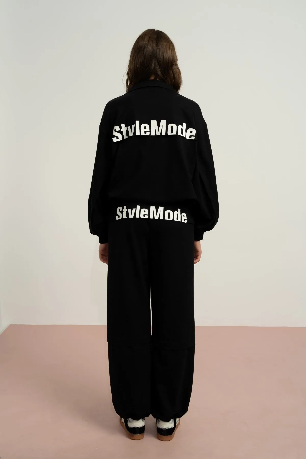 9-15 Yaş Stevle Mode Kız Çocuk Takım-Siyah