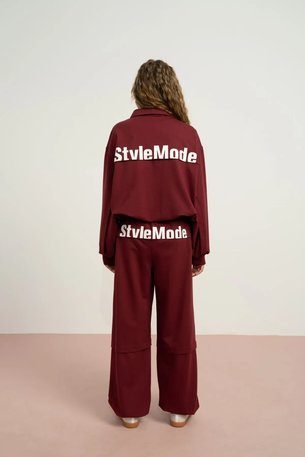 9-15 Yaş Stevle Mode Kız Çocuk Takım-Bordo