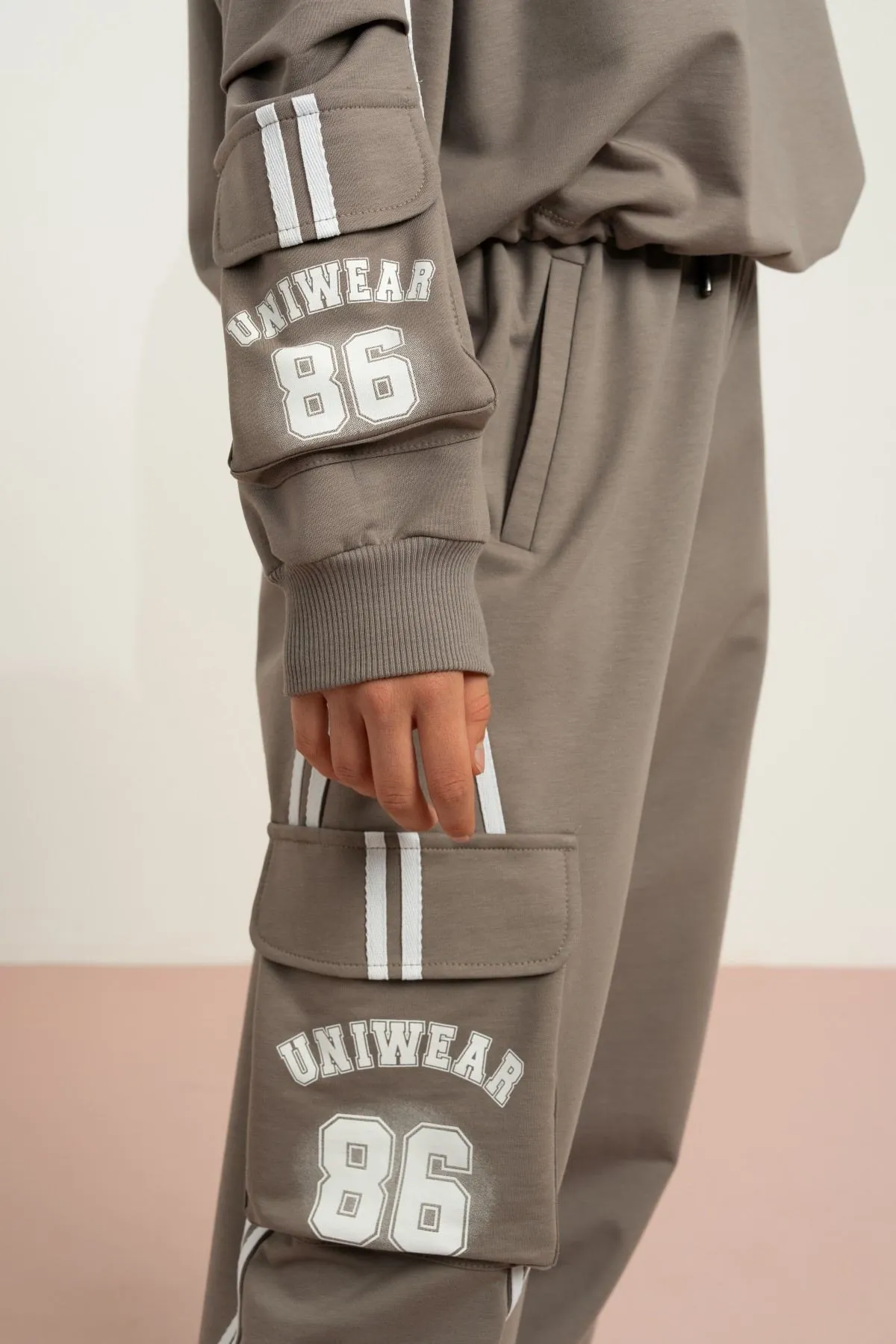 9-15 Yaş Uniwear Luna Kız Çocuk Takım-Uzay Grisi