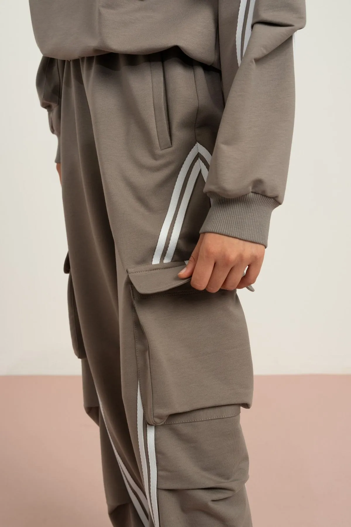 9-15 Yaş Uniwear Luna Kız Çocuk Takım-Uzay Grisi