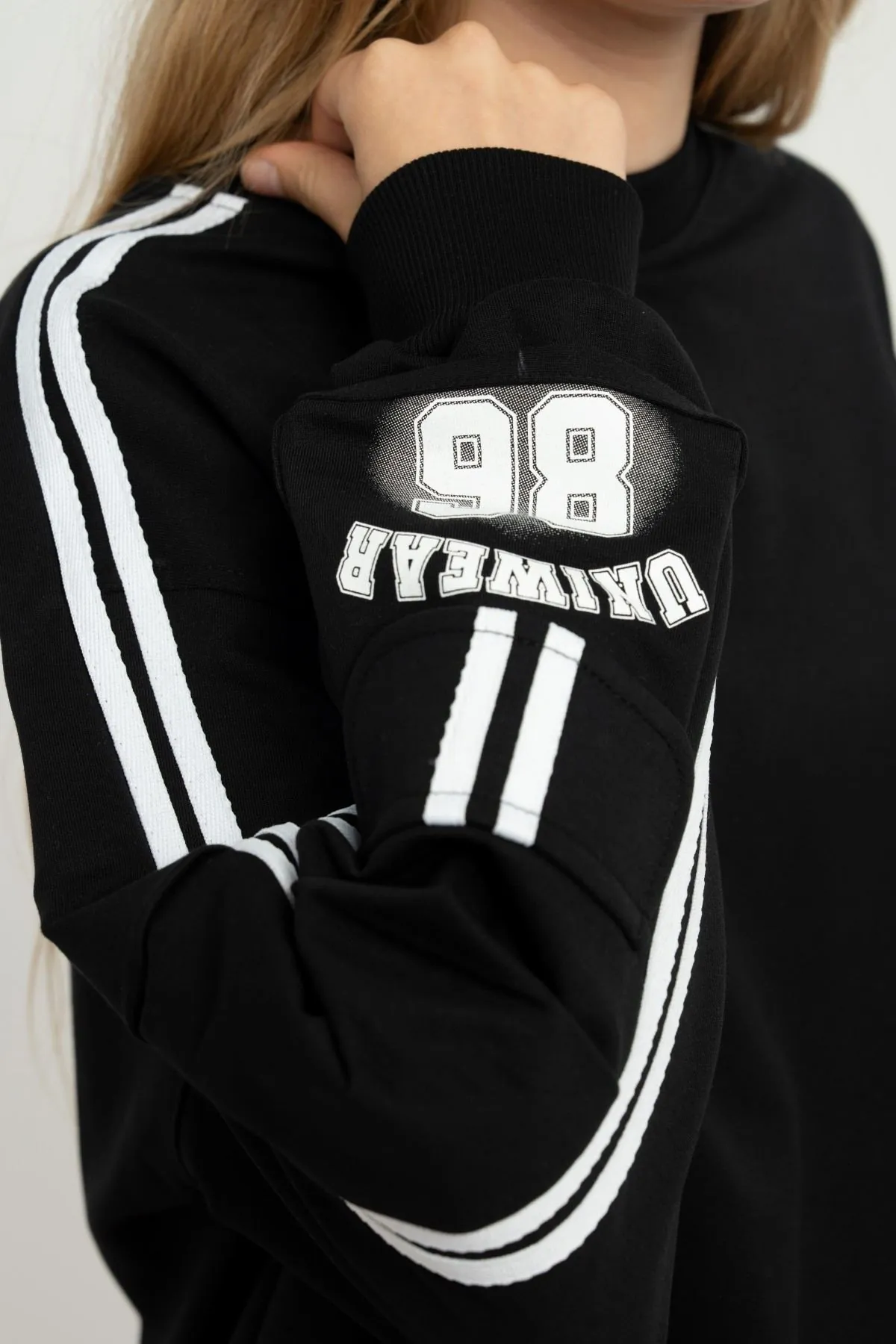 9-15 Yaş Uniwear Luna Kız Çocuk Takım-Siyah
