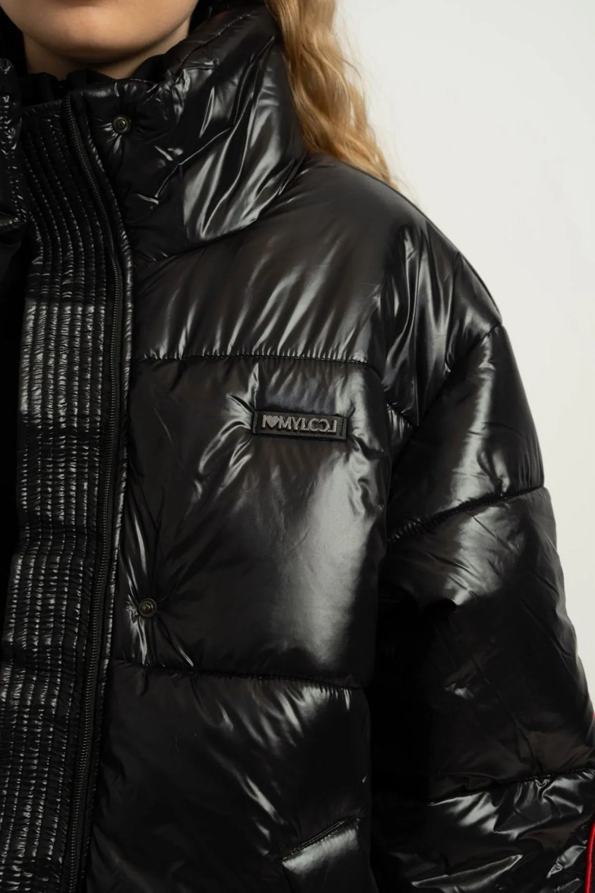 9-15 Yaş Northlight Premium Kız Çocuk Dolgulu Mont-Siyah