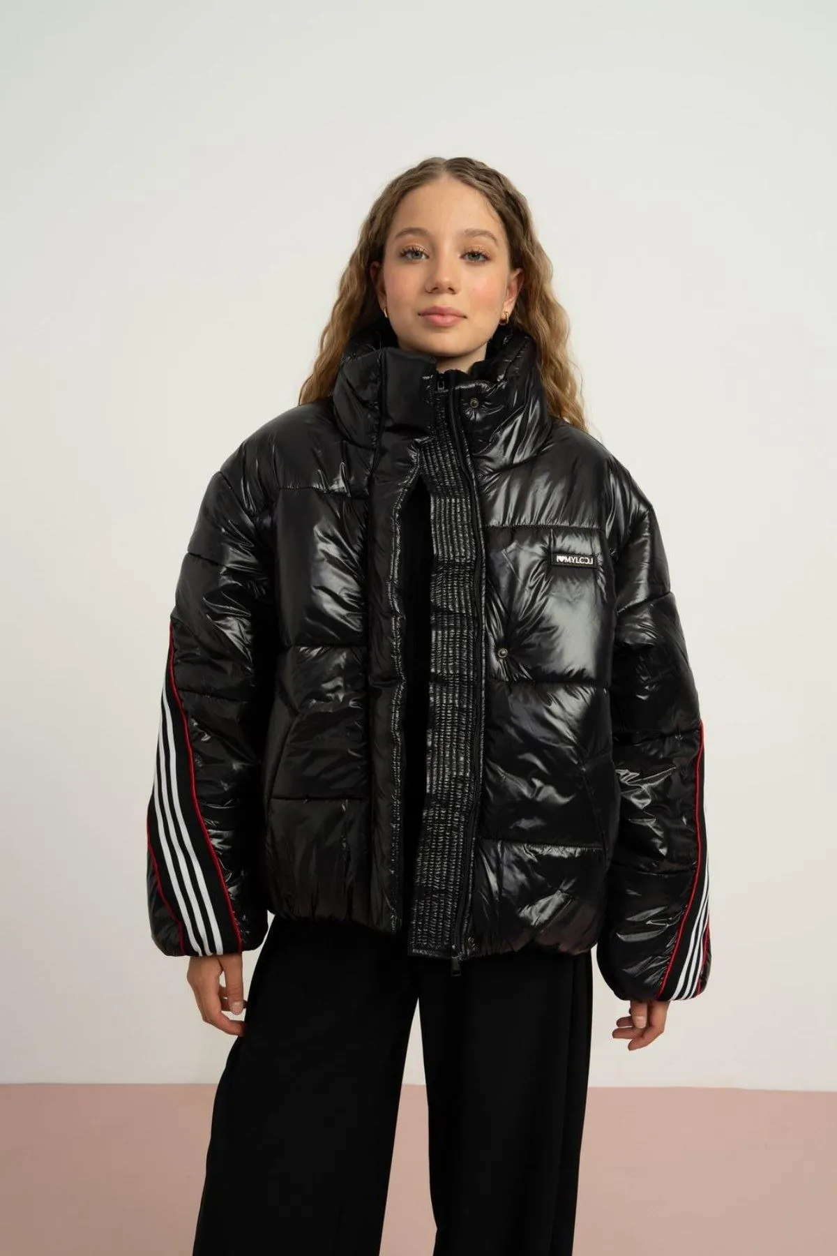 9-15 Yaş Northlight Premium Kız Çocuk Dolgulu Mont-Siyah