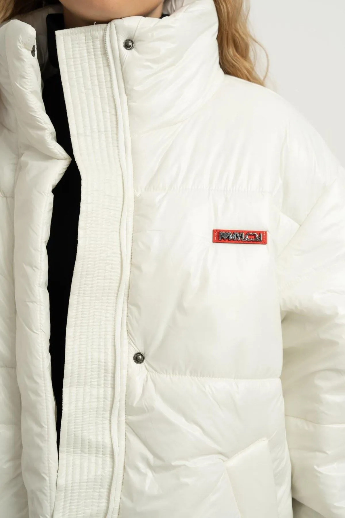 9-15 Yaş Northlight Premium Kız Çocuk Dolgulu Mont-Ekru