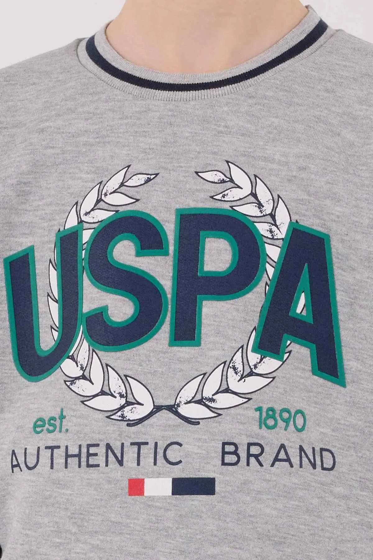 4-15 Yaş Lisanslı Us Polo Assn Erkek Çocuk Takım-Uzay Grisi