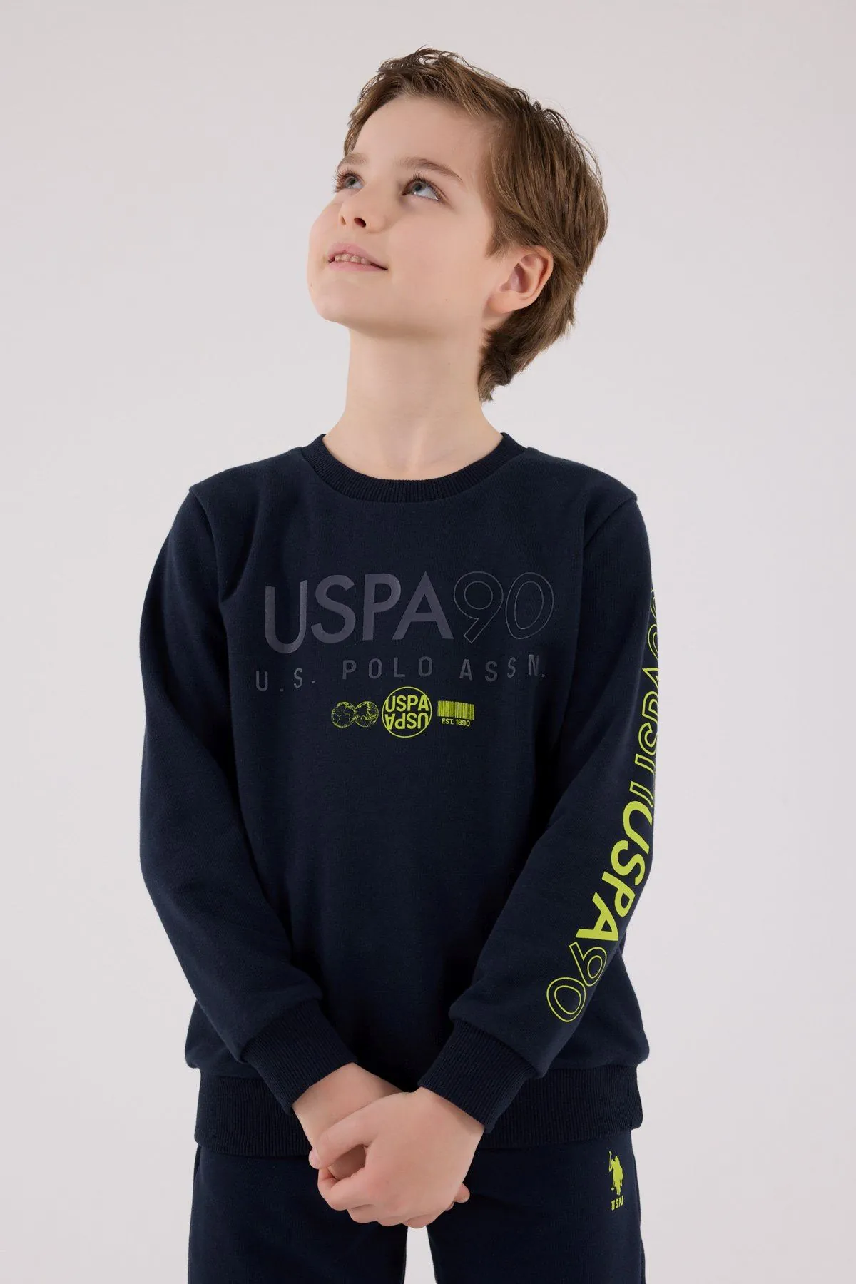4-15 Yaş Lisanslı Us Polo Assn Erkek Çocuk Takım-Lacivert
