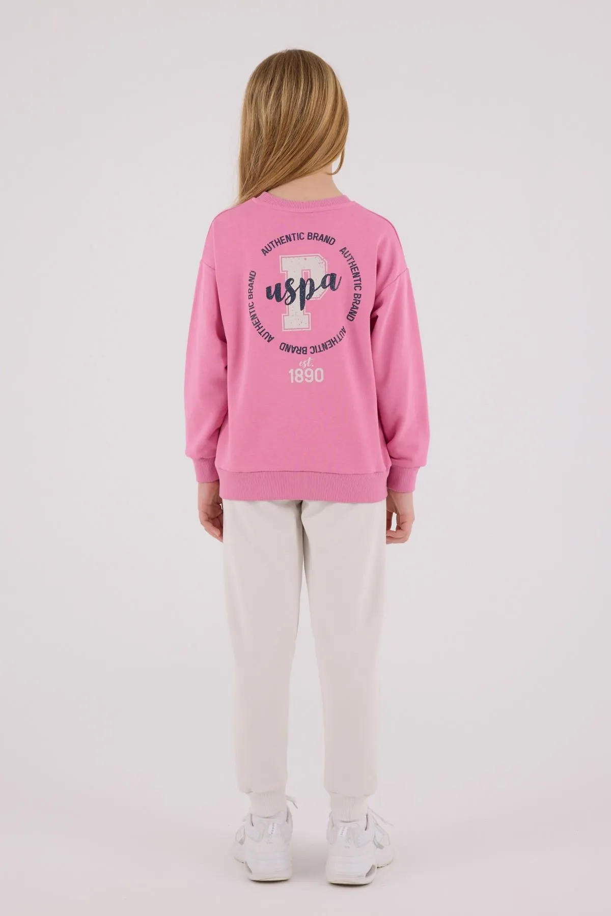 4-15 Yaş Lisanslı Us Polo Assn Kız Çocuk Takım-Şeker Pembe