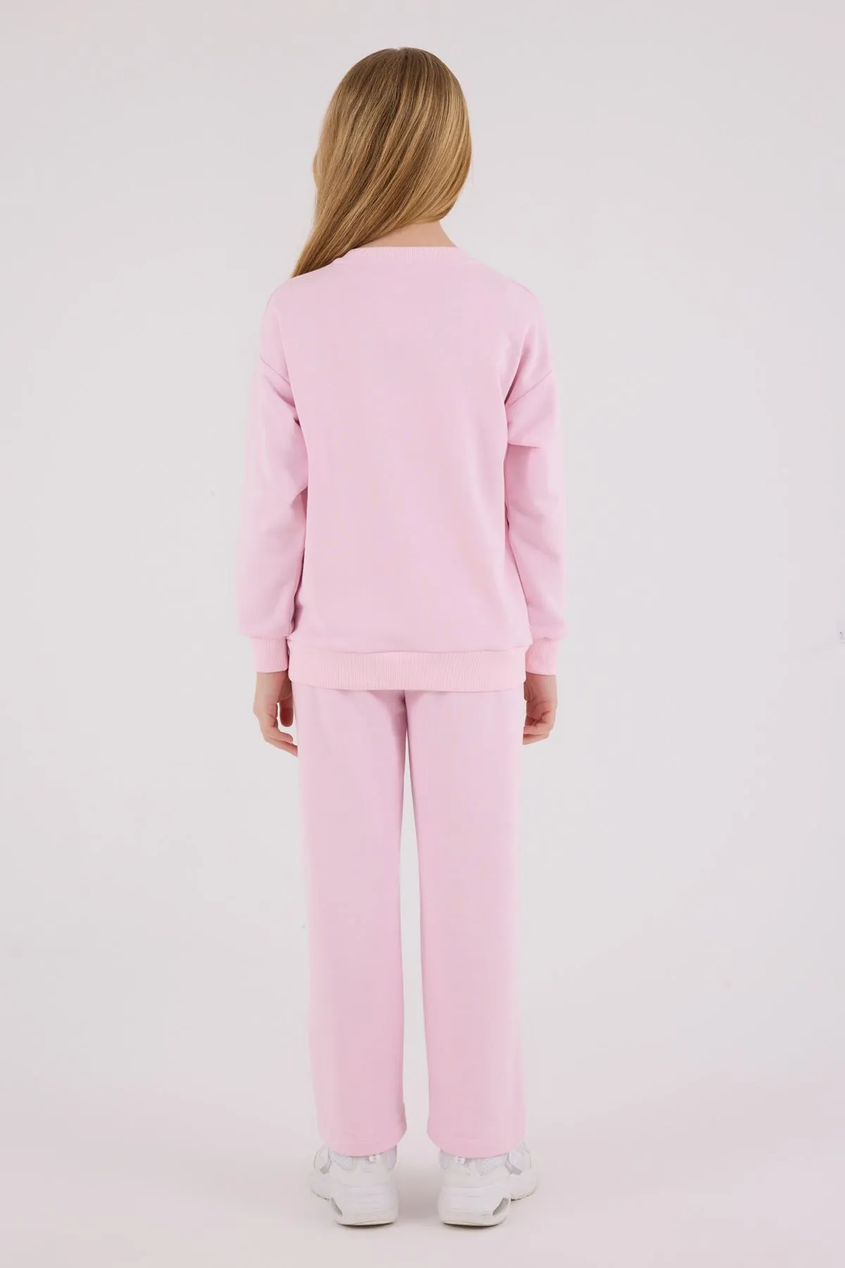 4-15 Yaş Lisanslı Us Polo Assn Kız Çocuk Takım-Şeker Pembe