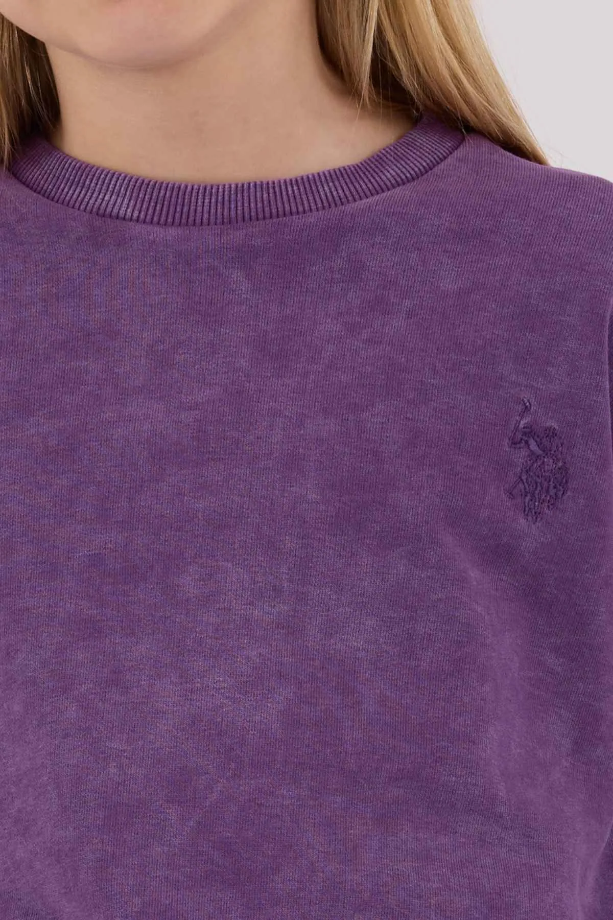 4-15 Yaş Lisanslı Us Polo Assn Kız Çocuk Takım-Mor