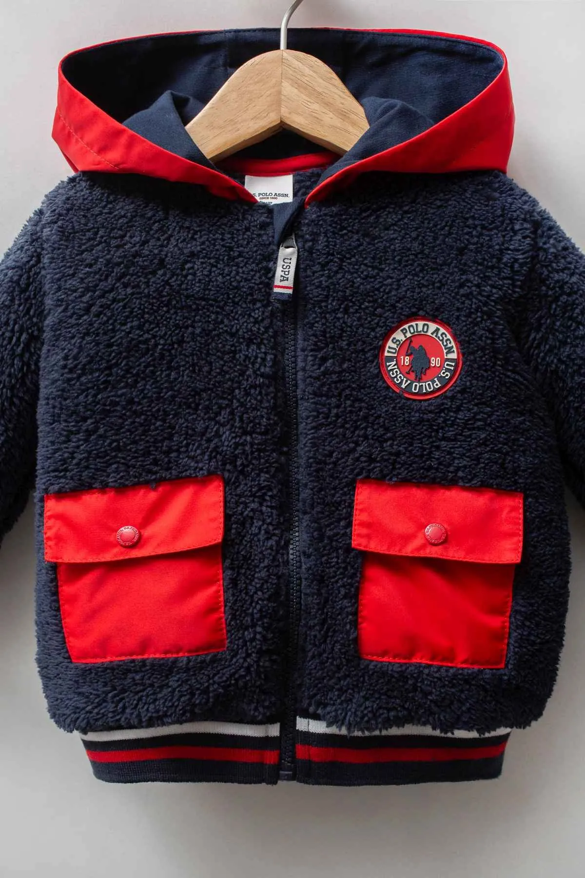 6-36 Ay Lisanslı Us Polo Assn Erkek Bebek Mont-Lacivert
