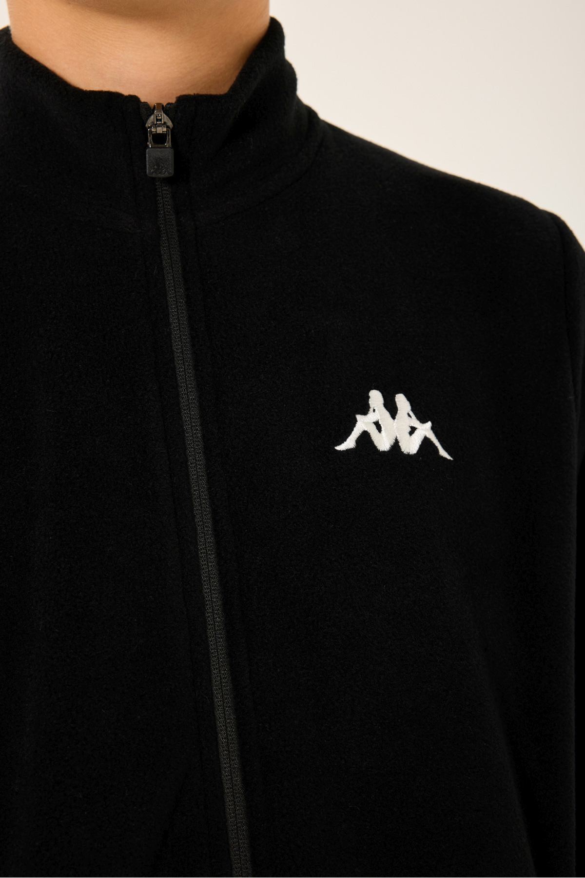 5-16 Yaş Lisanslı Kappa Erkek Çocuk Hırka-Siyah